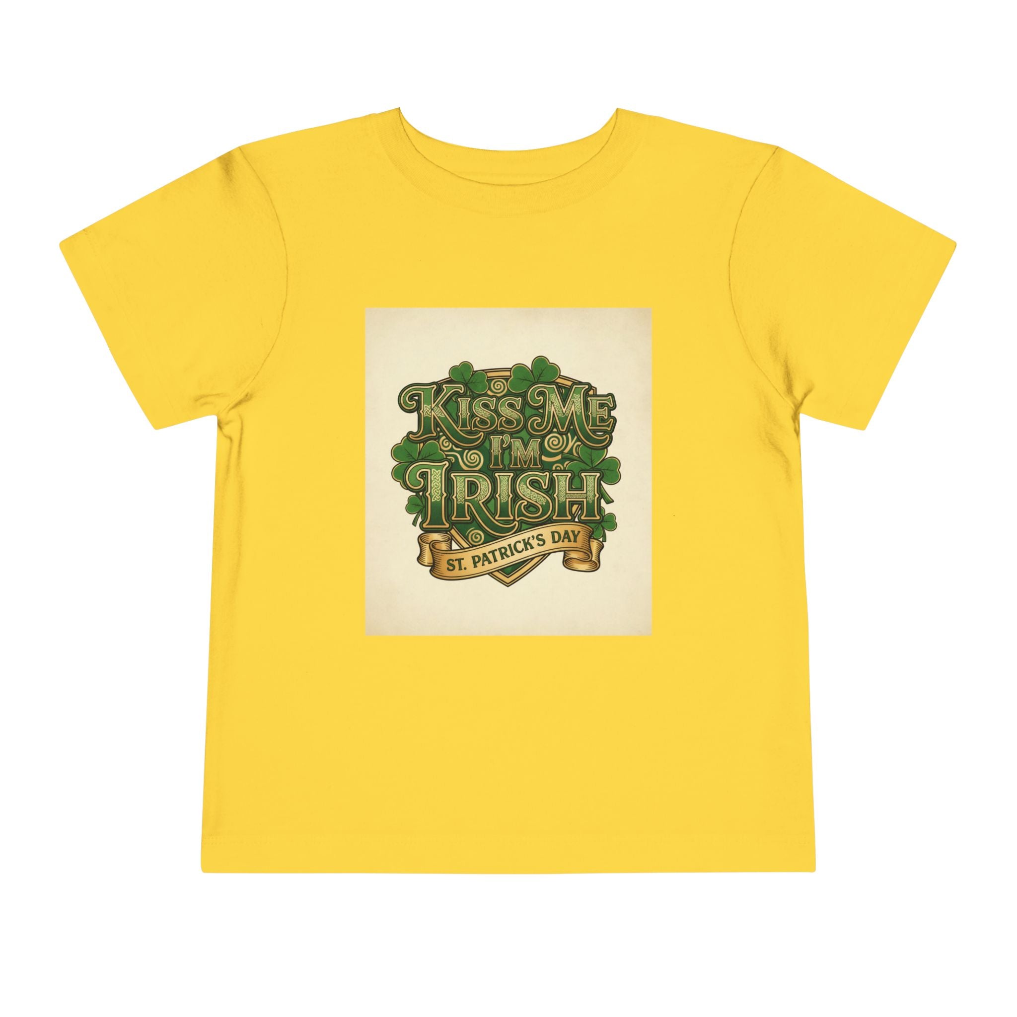 Toddler Tee — "Kiss Me I'm Irish" St. Patrick's Day Shirt