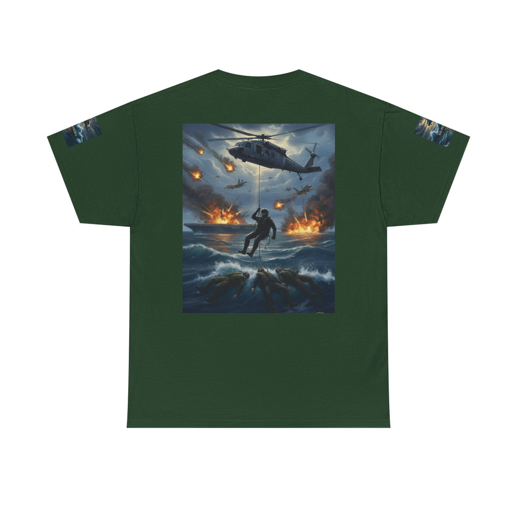 Rescue Mission Tee — Military Helicopter Search & Rescue Graphic T-Shirt