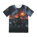 Pirate Sea Battle All-Over Print Tee — Dramatic Sunset Naval Warfare Graphic Shirt