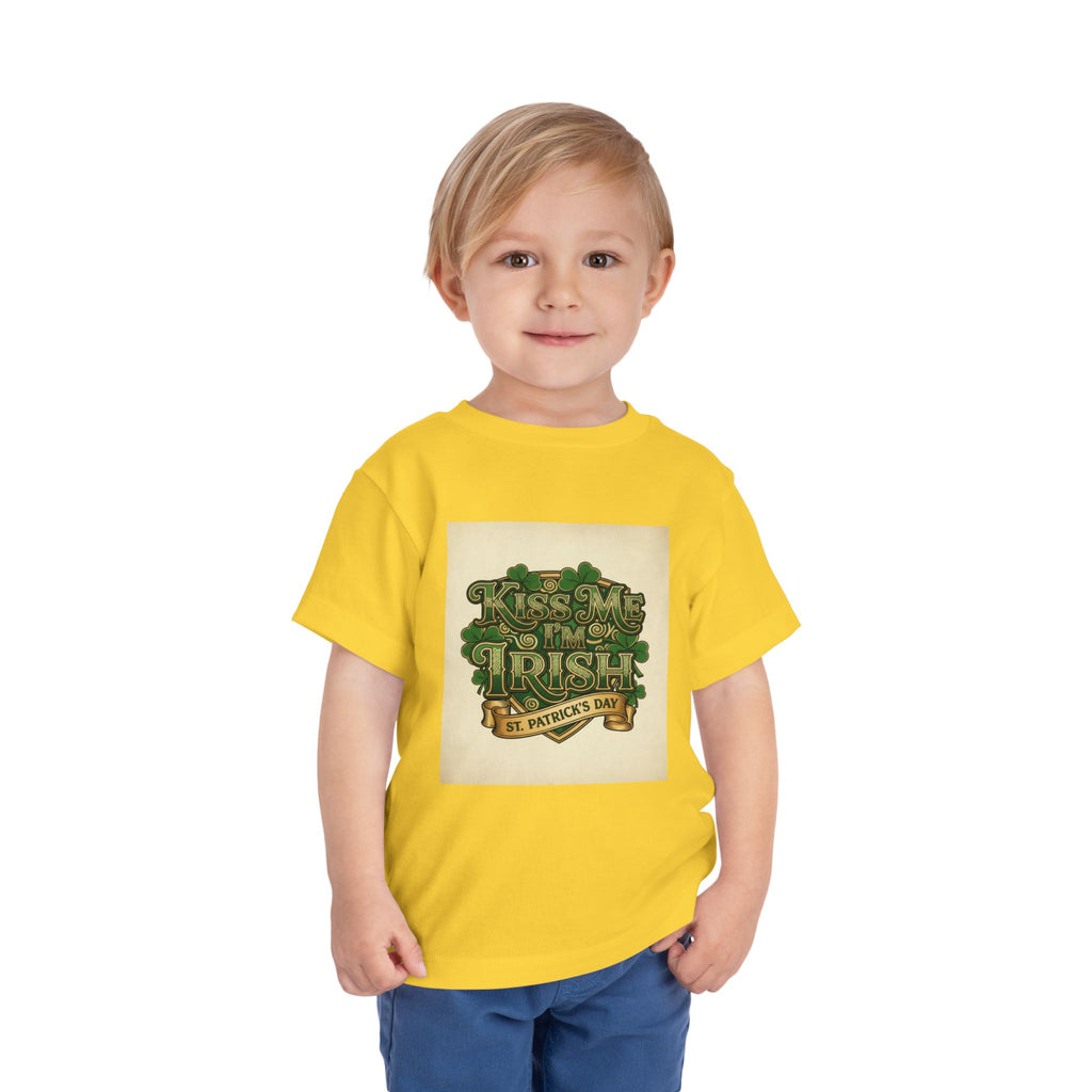 Toddler Tee — "Kiss Me I'm Irish" St. Patrick's Day Shirt