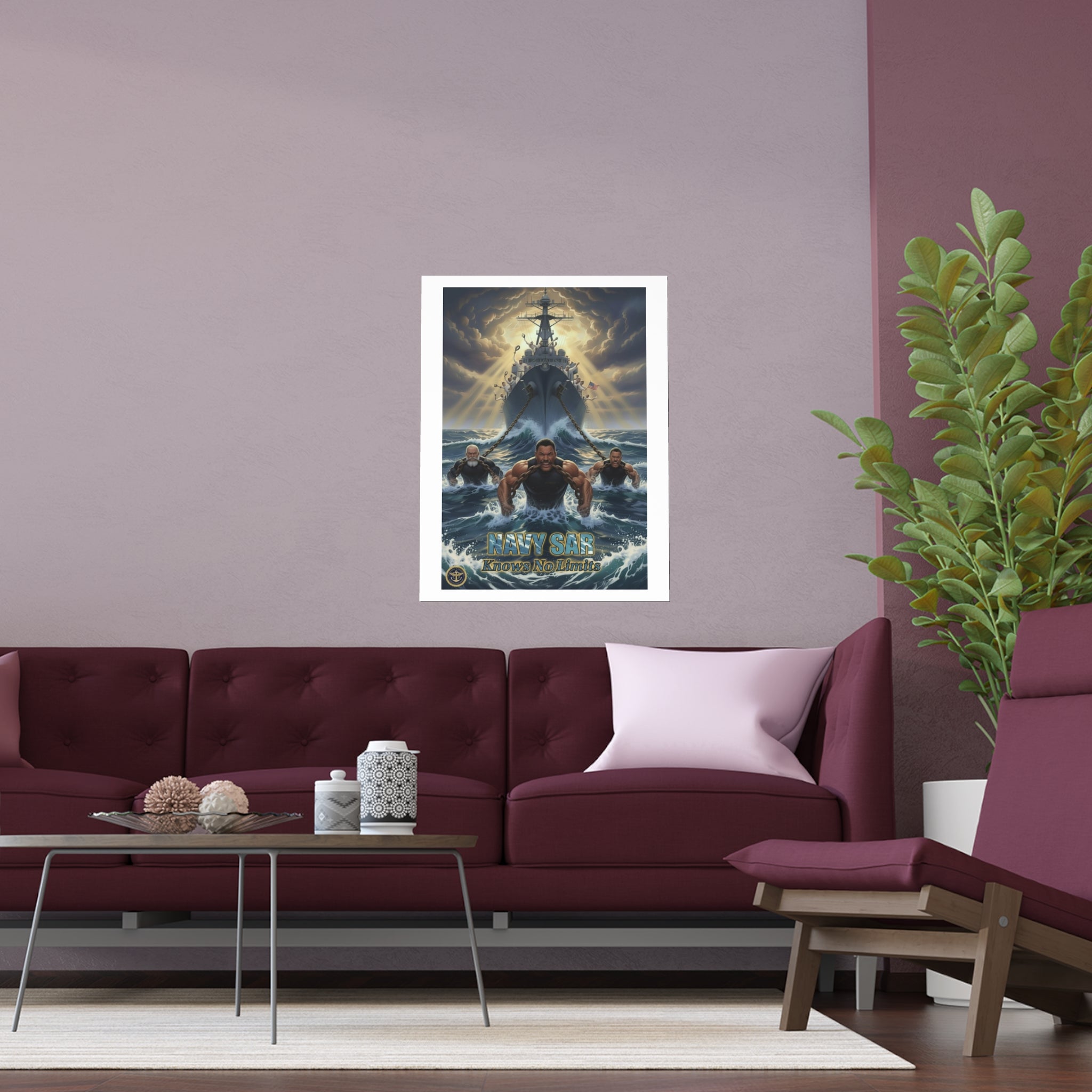Navy SEALs Silk Poster — 'Nothing Is Impossible' Military Wall Art (Indoor/Outdoor)