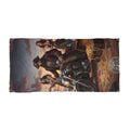 Pirate Biker Beach Towel — Vintage Treasure Motorcycle Crew Design