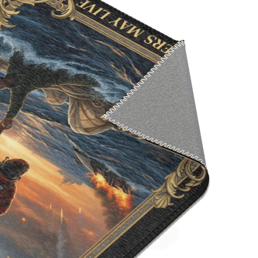 Rescue Scene Area Rug — "So Others May Live" Military Search & Rescue Decor