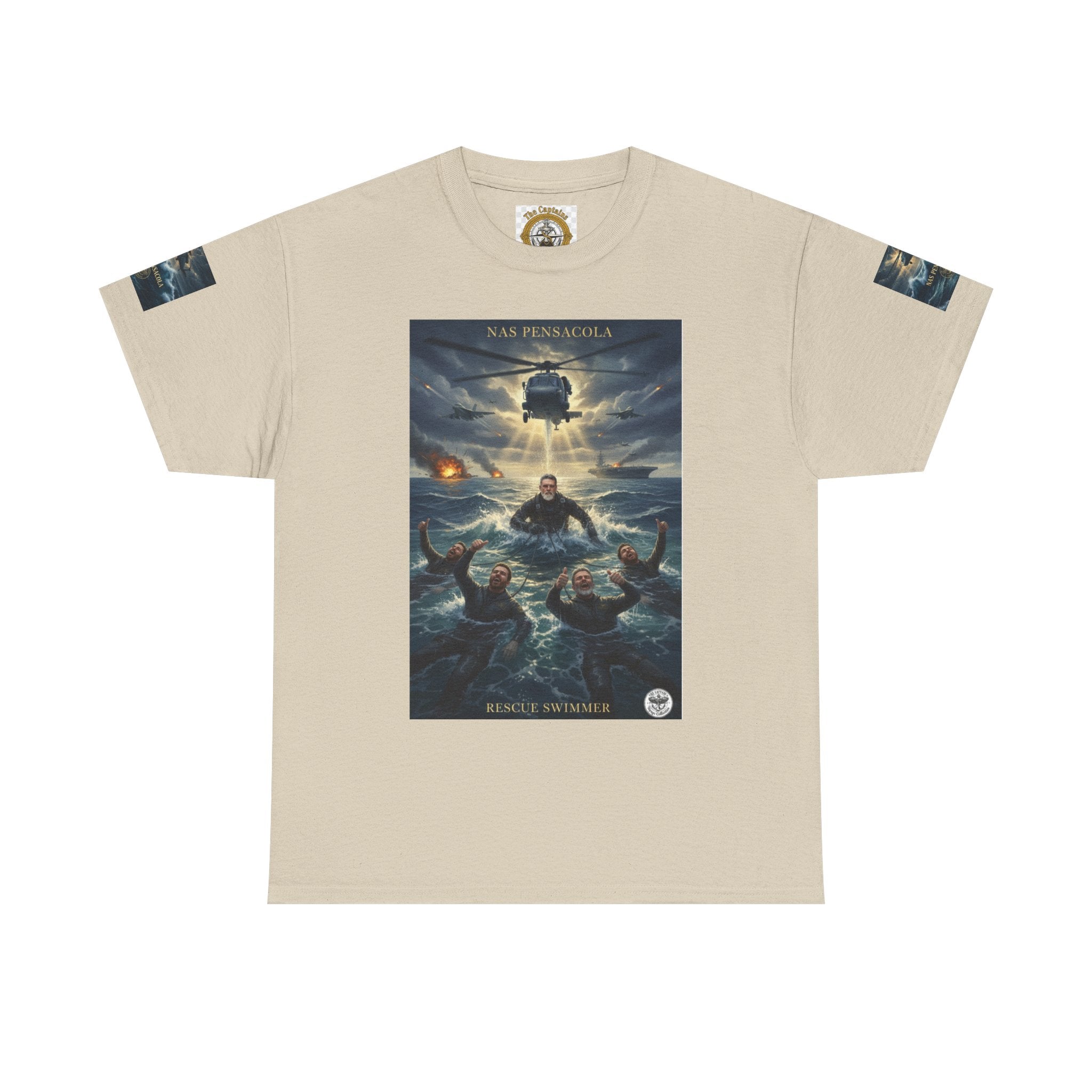 Rescue Mission Tee — Military Helicopter Search & Rescue Graphic T-Shirt