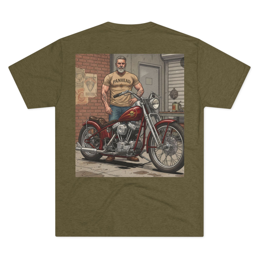 Vintage Biker Garage Tee — 'Somewhere' Motorcycle Illustration T-Shirt