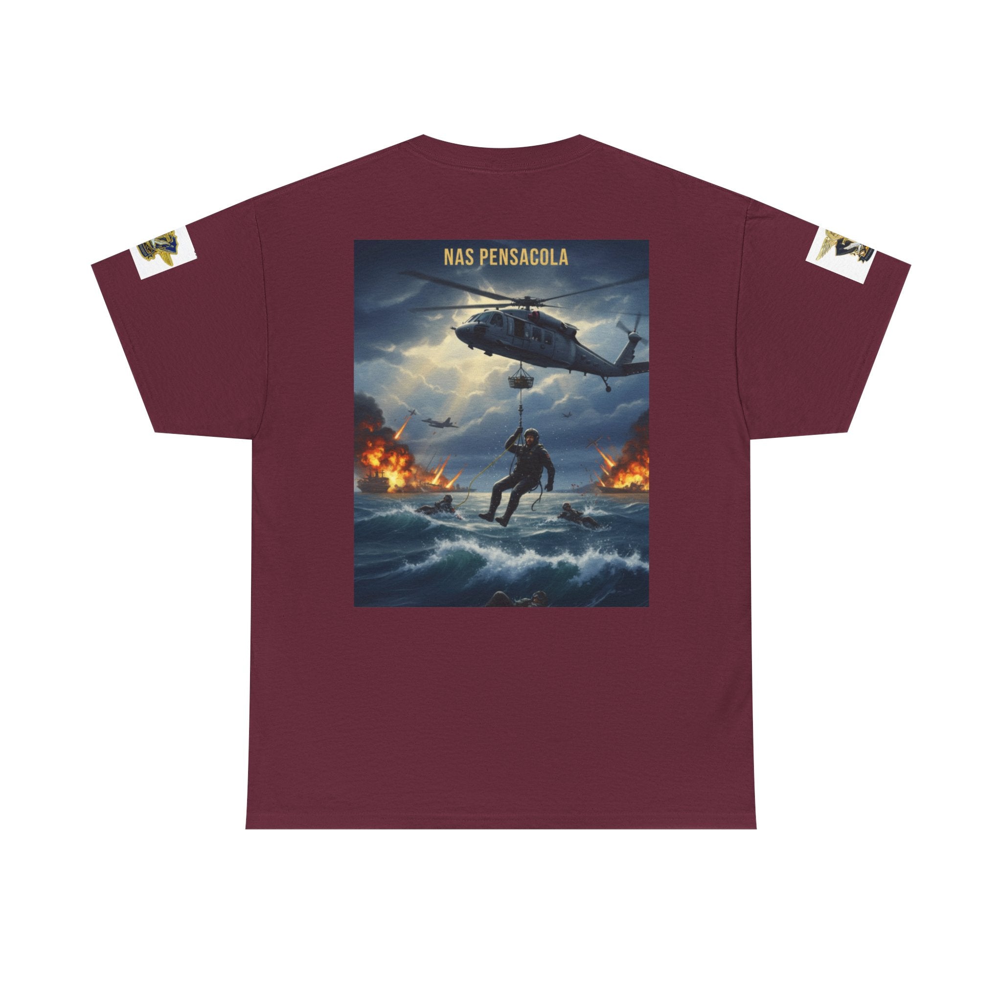 SAR Chiefs Riders Club Tee — NAS Pensacola Helicopter Rescue Graphic Shirt