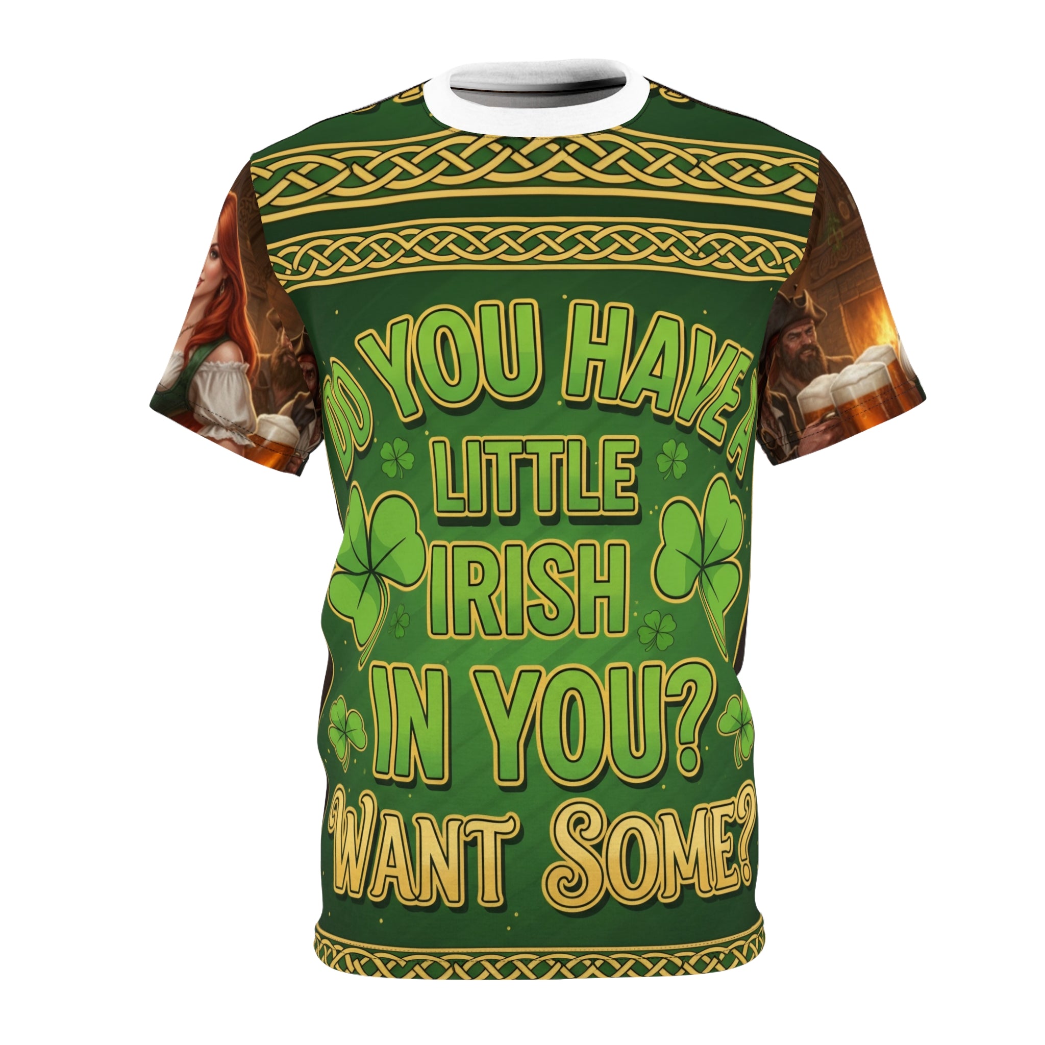 St. Patrick's Day Tee - "Do You Have a Little Irish in You?" All-Over Print