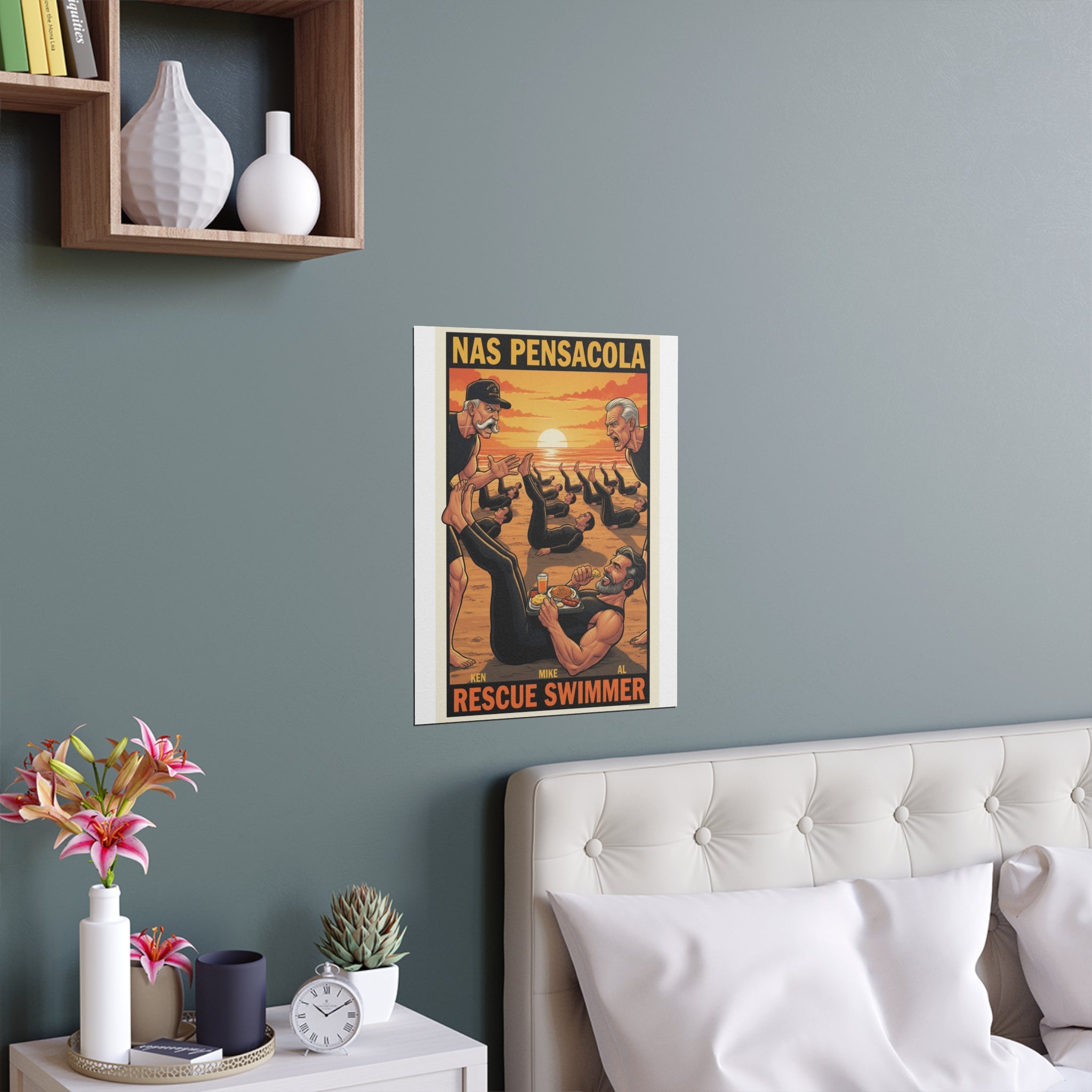 Helicopter Rescue Silk Poster — Search & Rescue Wall Art (Indoor/Outdoor)