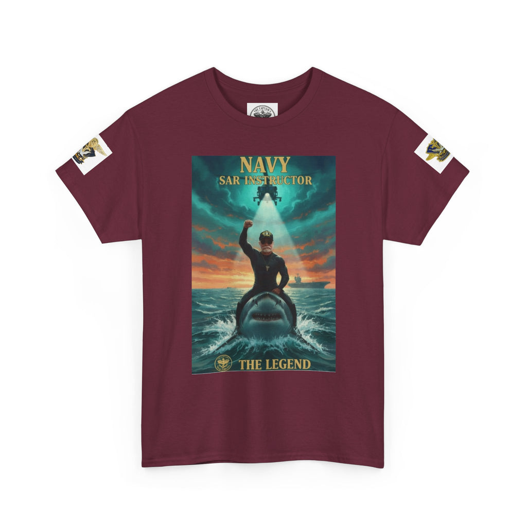 Navy SAR Helicopter Rescue Tee — "The Legend" Search & Rescue Tribute