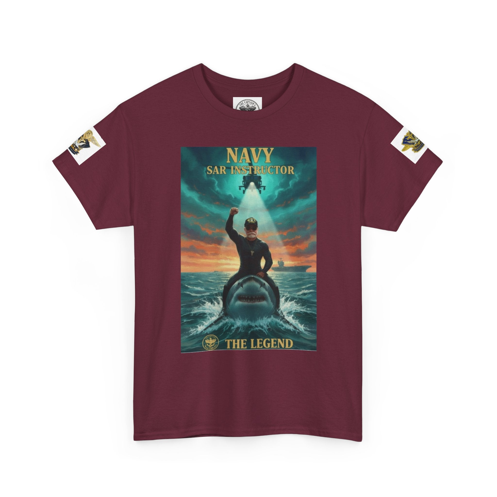 Navy SAR Helicopter Rescue Tee — "The Legend" Search & Rescue Tribute