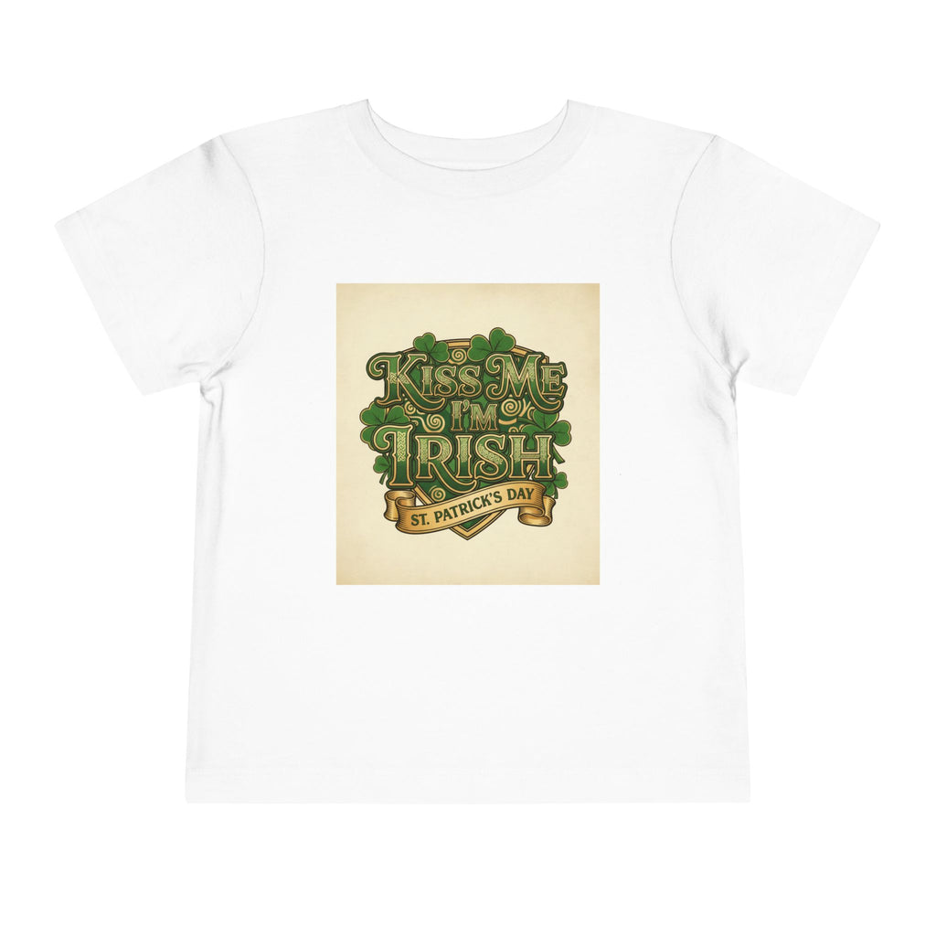 Toddler Tee — "Kiss Me I'm Irish" St. Patrick's Day Shirt