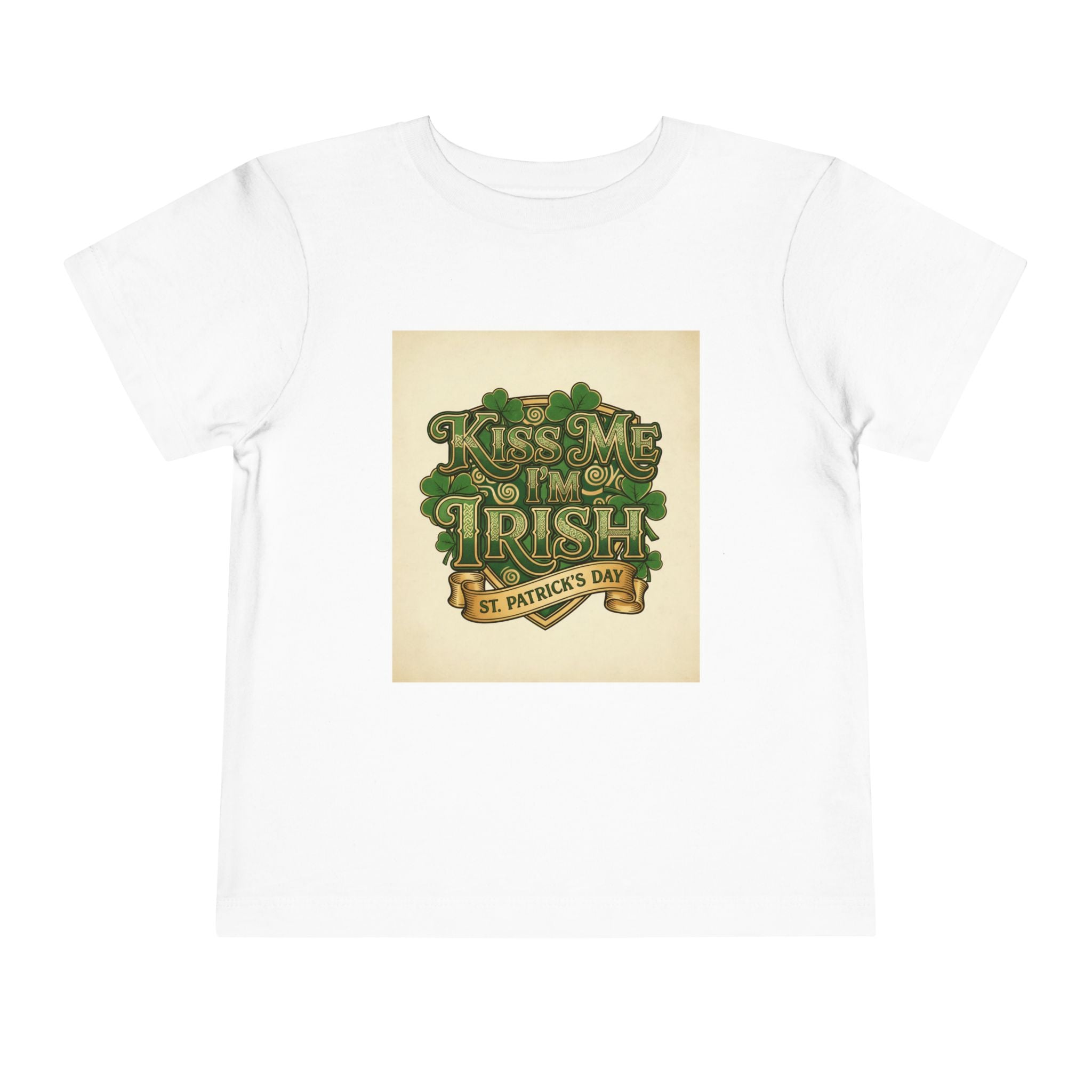 Toddler Tee — "Kiss Me I'm Irish" St. Patrick's Day Shirt