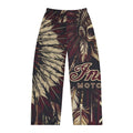 Skull & Headdress Pajama Pants — Retro Motorcycle Lounge Pants