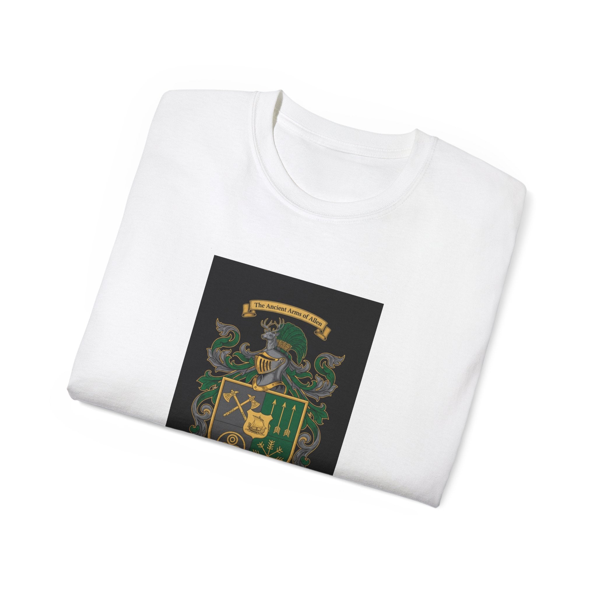 Irish Crest & 'One Lucky Viking' T-Shirt — Celtic Coat of Arms Tee