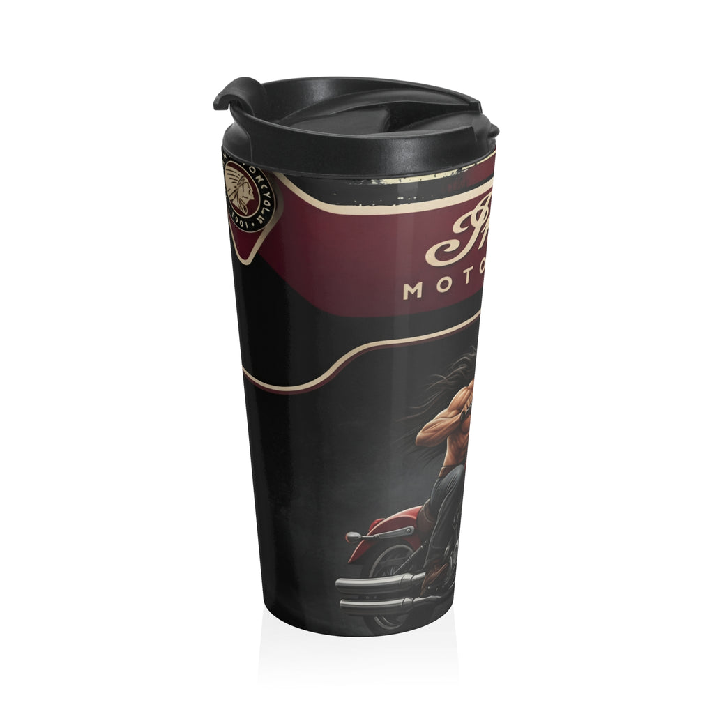 Indian Motorcycle Stainless Steel Travel Mug — Biker Ride Thermal Tumbler