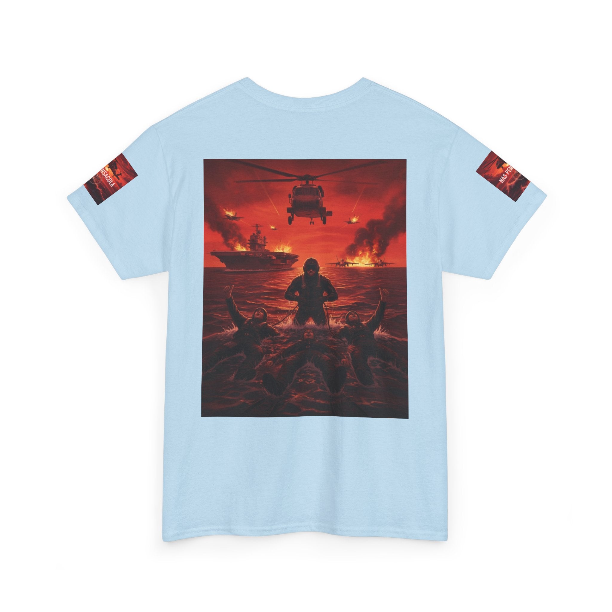 Rescue Swimmer Graphic Tee — NAS Pensacola Military Helicopter Design