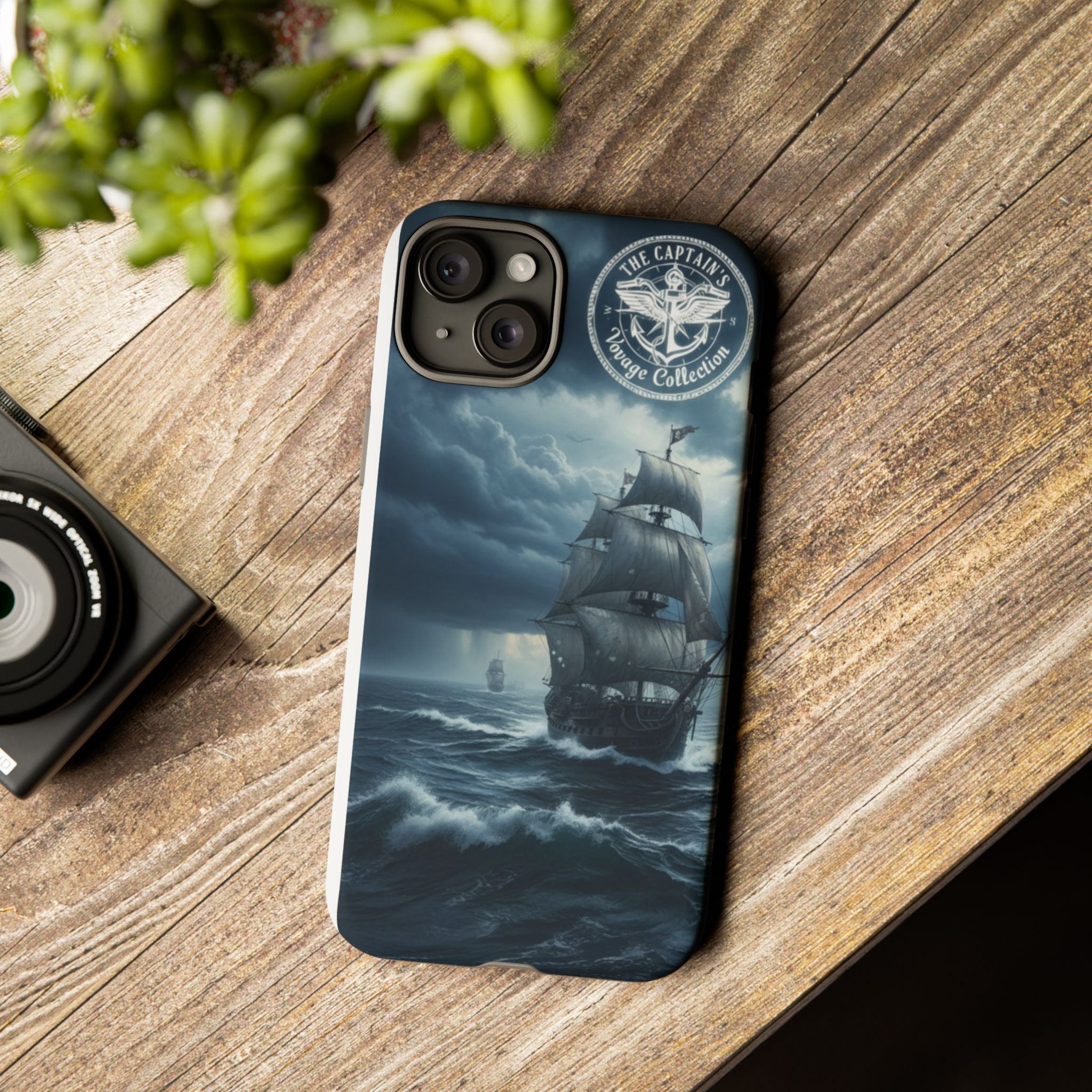 Stormy Seas Ship Phone Case – Nautical Pirate Sailing iPhone Cover