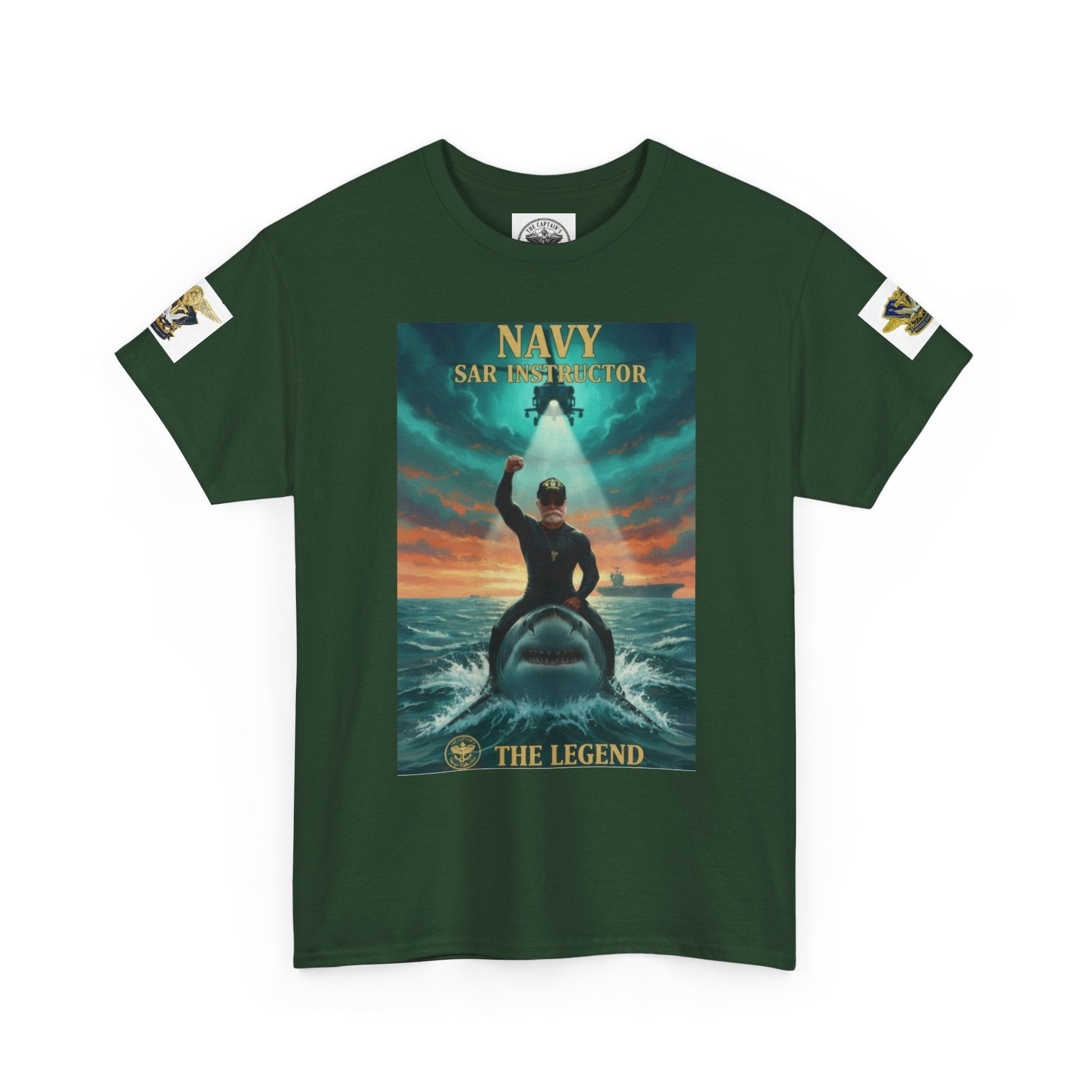 Navy SAR Helicopter Rescue Tee — "The Legend" Search & Rescue Tribute
