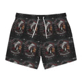 Indian Motorcycles Graphic Swim Trunks — Vintage Chief Headdress Print