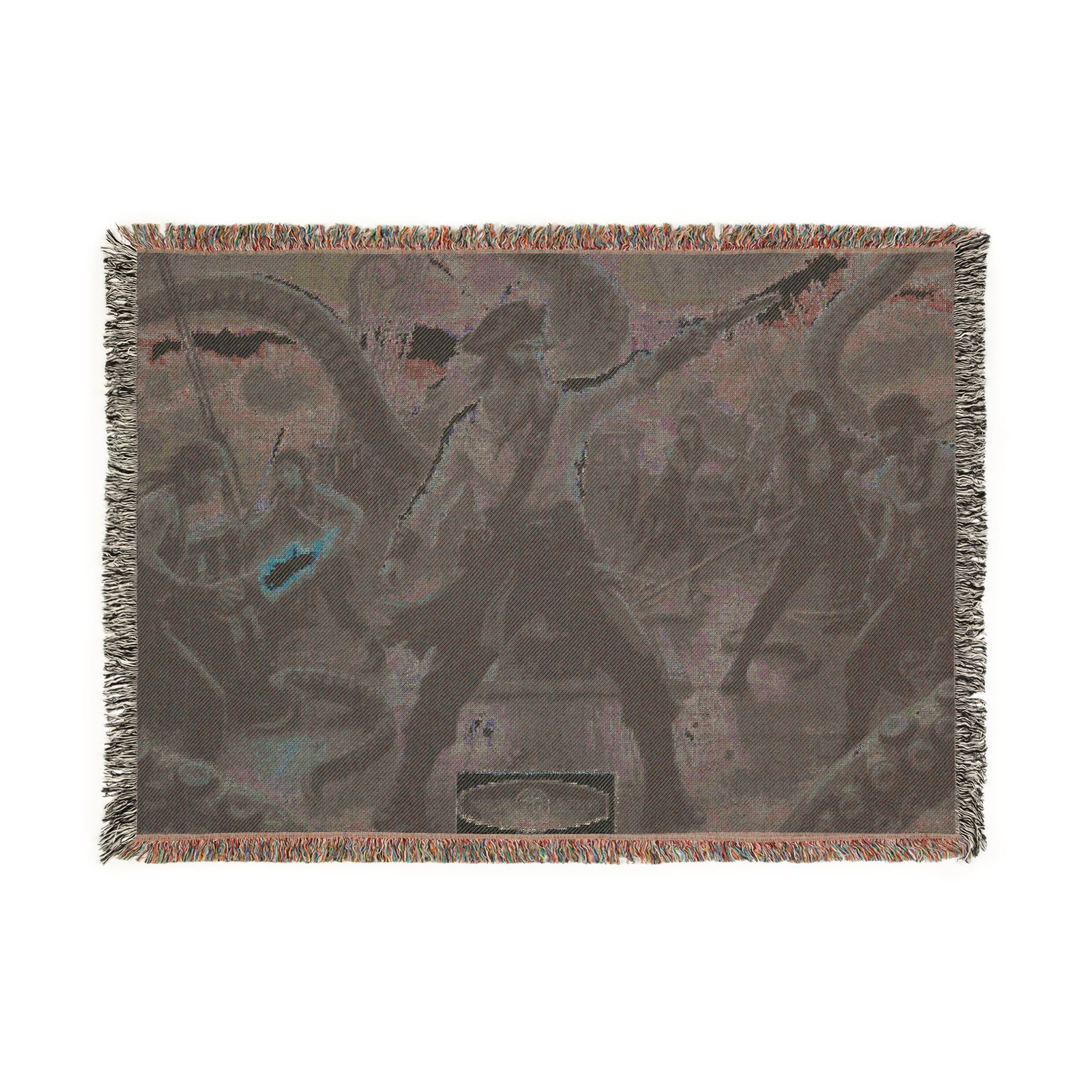 Pirate Battle Woven Blanket — Nautical Adventure Throw for Fans