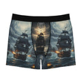 Pirate Ship Boxer Briefs — Stormy Night Nautical Print
