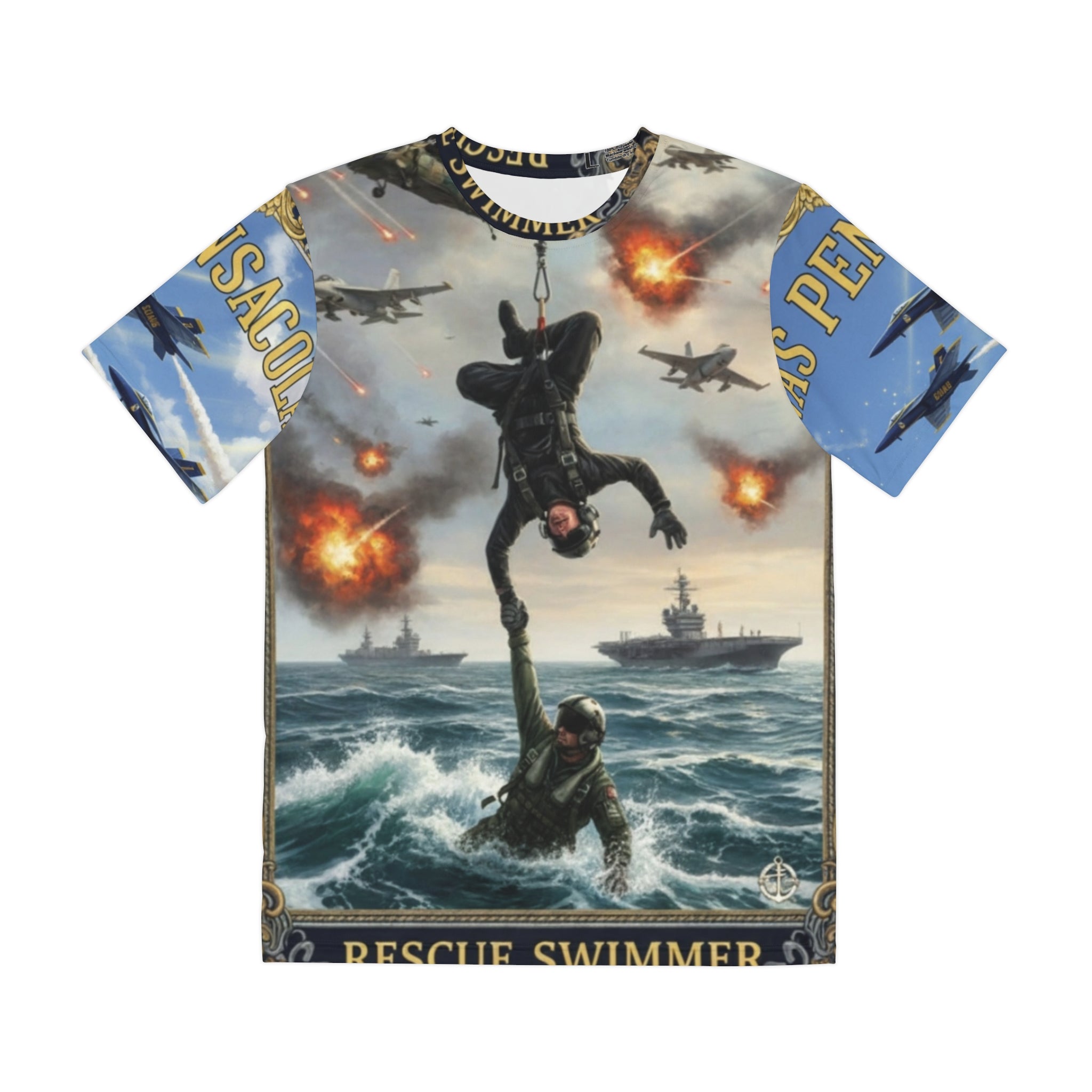 Rescue Swimmer Graphic Tee — Military Search & Rescue All-Over Print