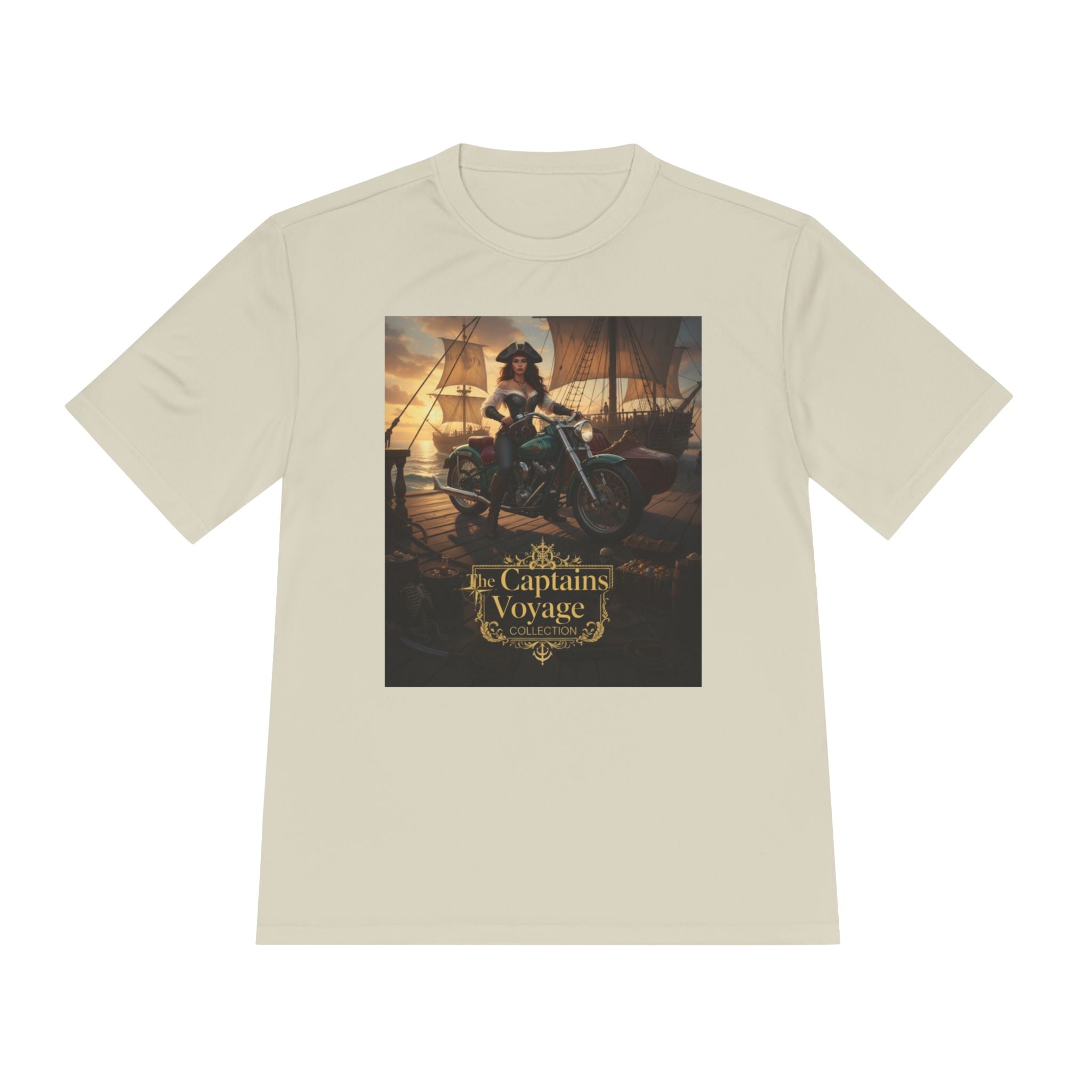 Captain's Voyage Graphic Tee – Nautical Pirate Ship T-Shirt