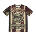 Indian Motorcycle Skull Tee — 'World's Fastest Motorcycle' All-Over Print T-Shirt