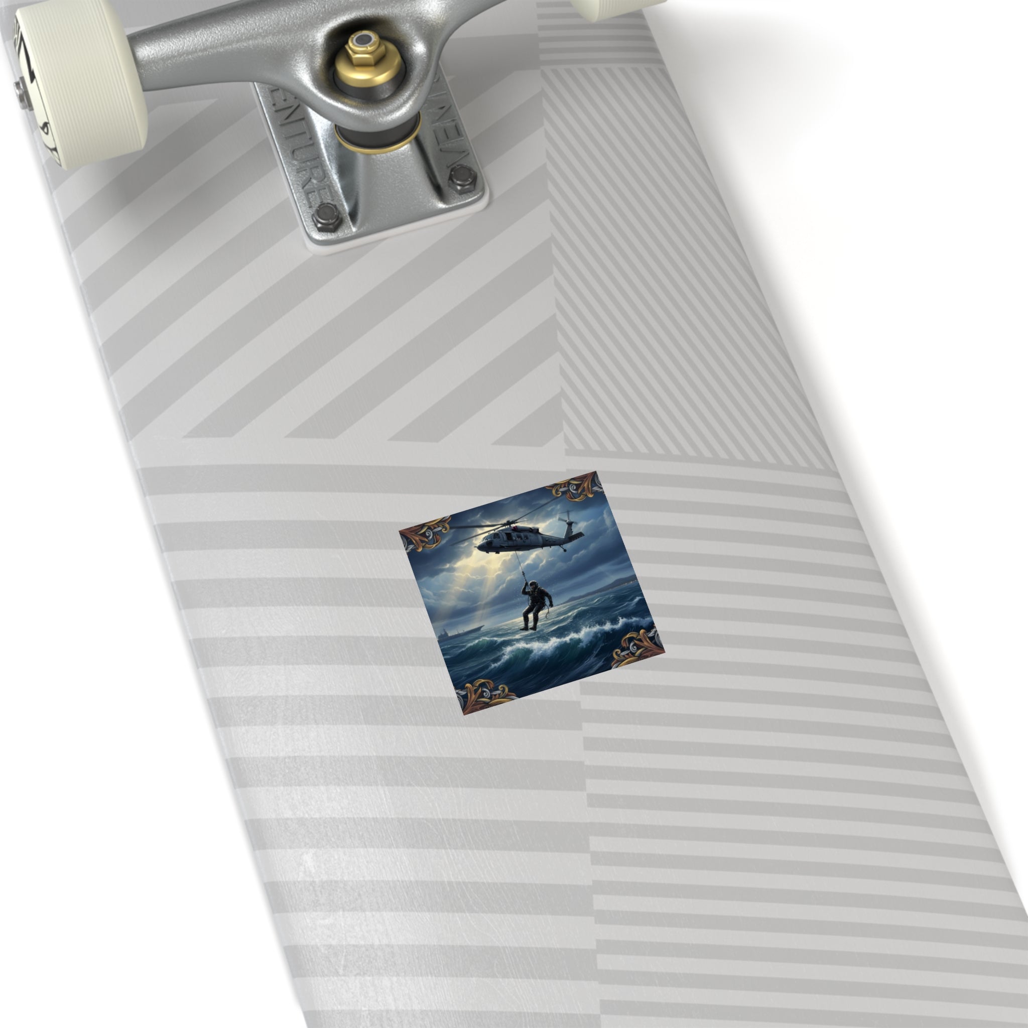 Rescue Helicopter Sea Rescue Square Sticker