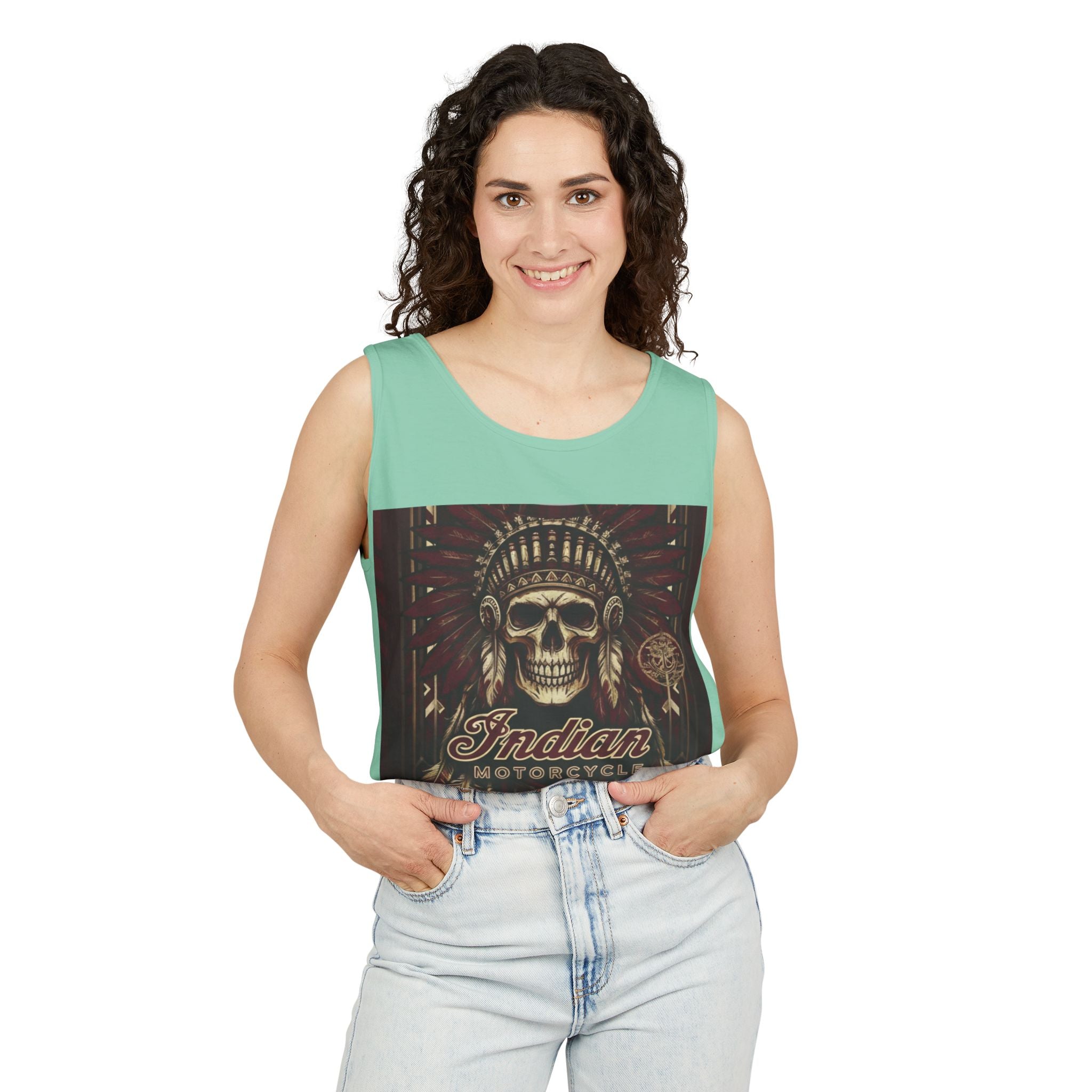 Skull Chief Tank Top — Indian Motorcycle Graphic Tank