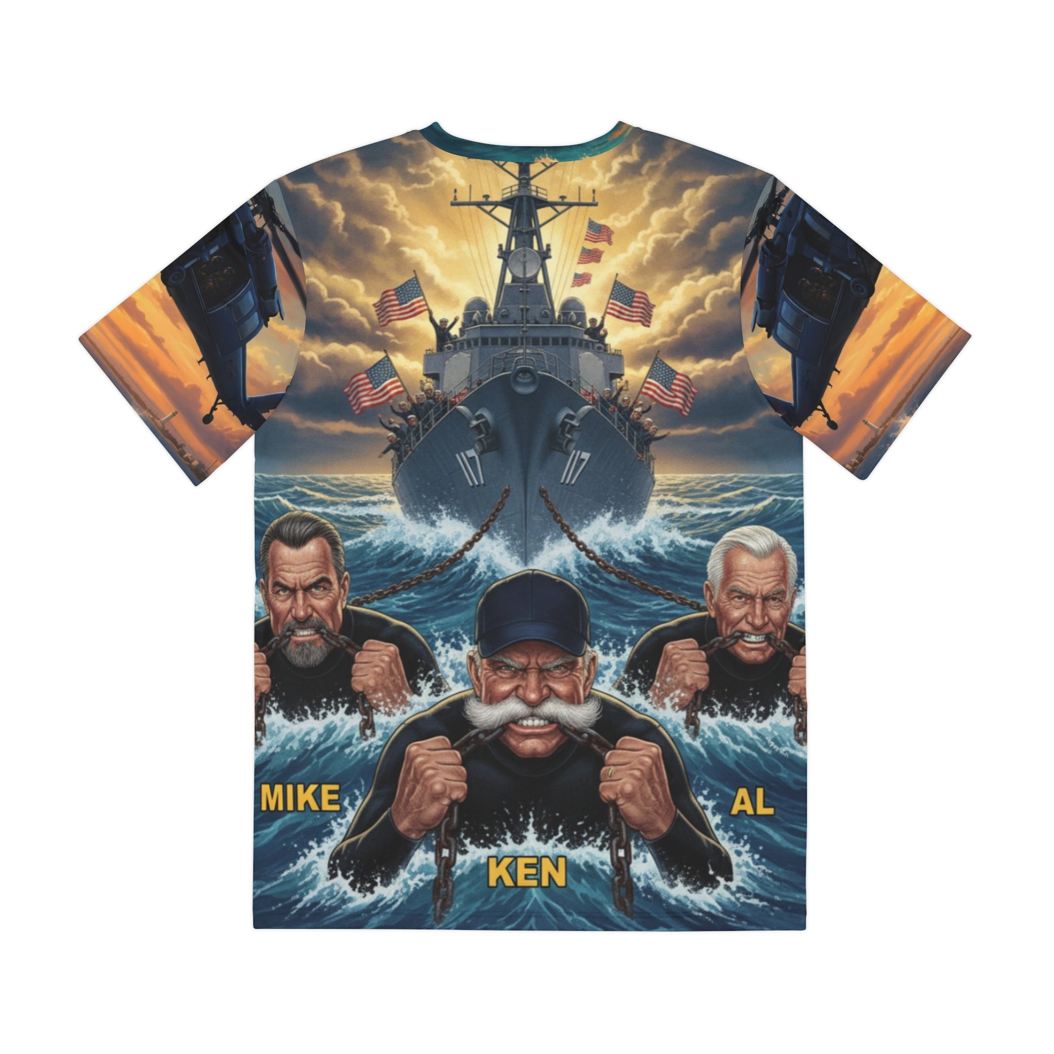 Rescue Swimmer Graphic Tee — Beach Lifeguard Tribute All-Over Print