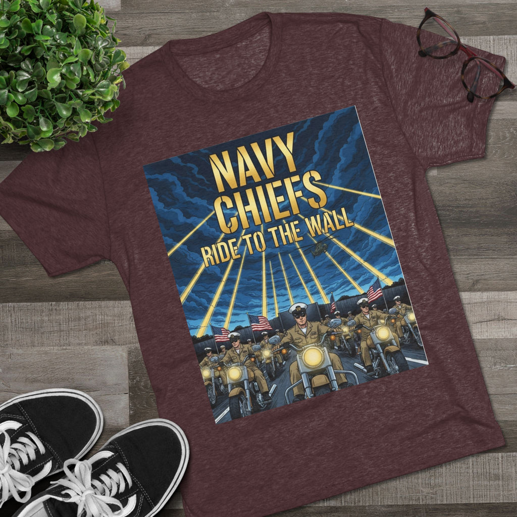 Navy Chiefs Ride to the Wall T-Shirt — "2nd Option... FAFO" Veteran Tribute Tee