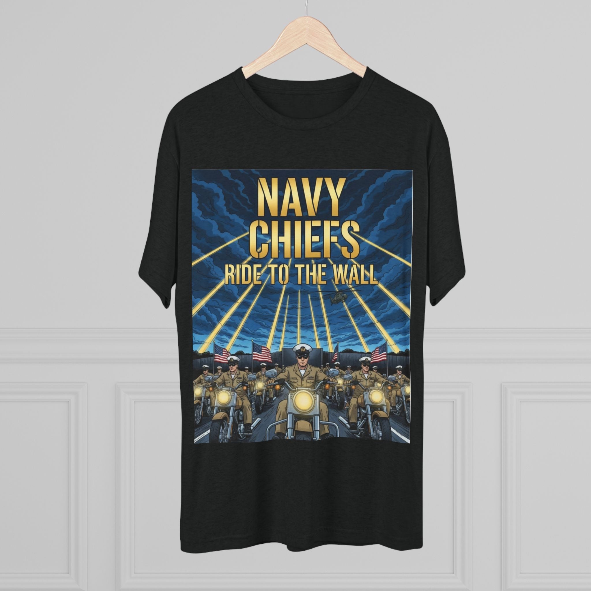 Navy Chiefs Ride to the Wall T-Shirt — "2nd Option... FAFO" Veteran Tribute Tee