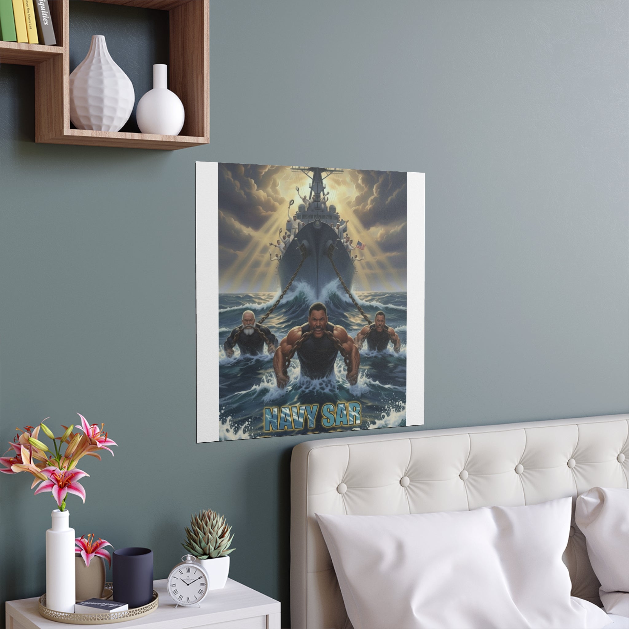 Navy SEALs Silk Poster — 'Nothing Is Impossible' Military Wall Art (Indoor/Outdoor)