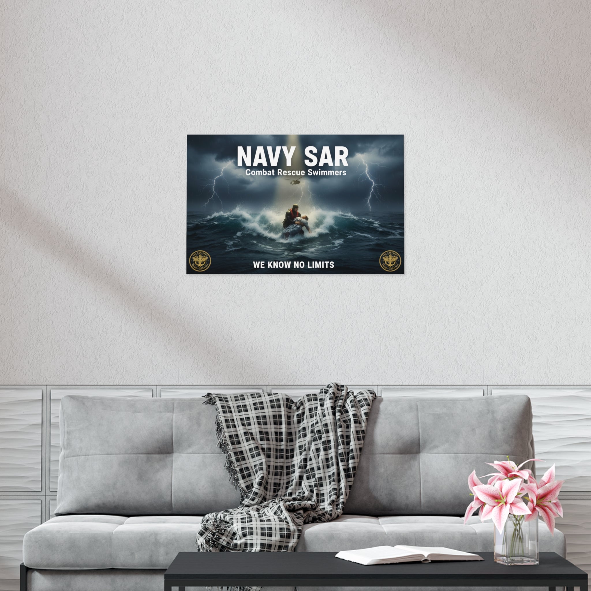 Navy SAR Combat Rescue Swimmers Poster — "We Know No Limits"