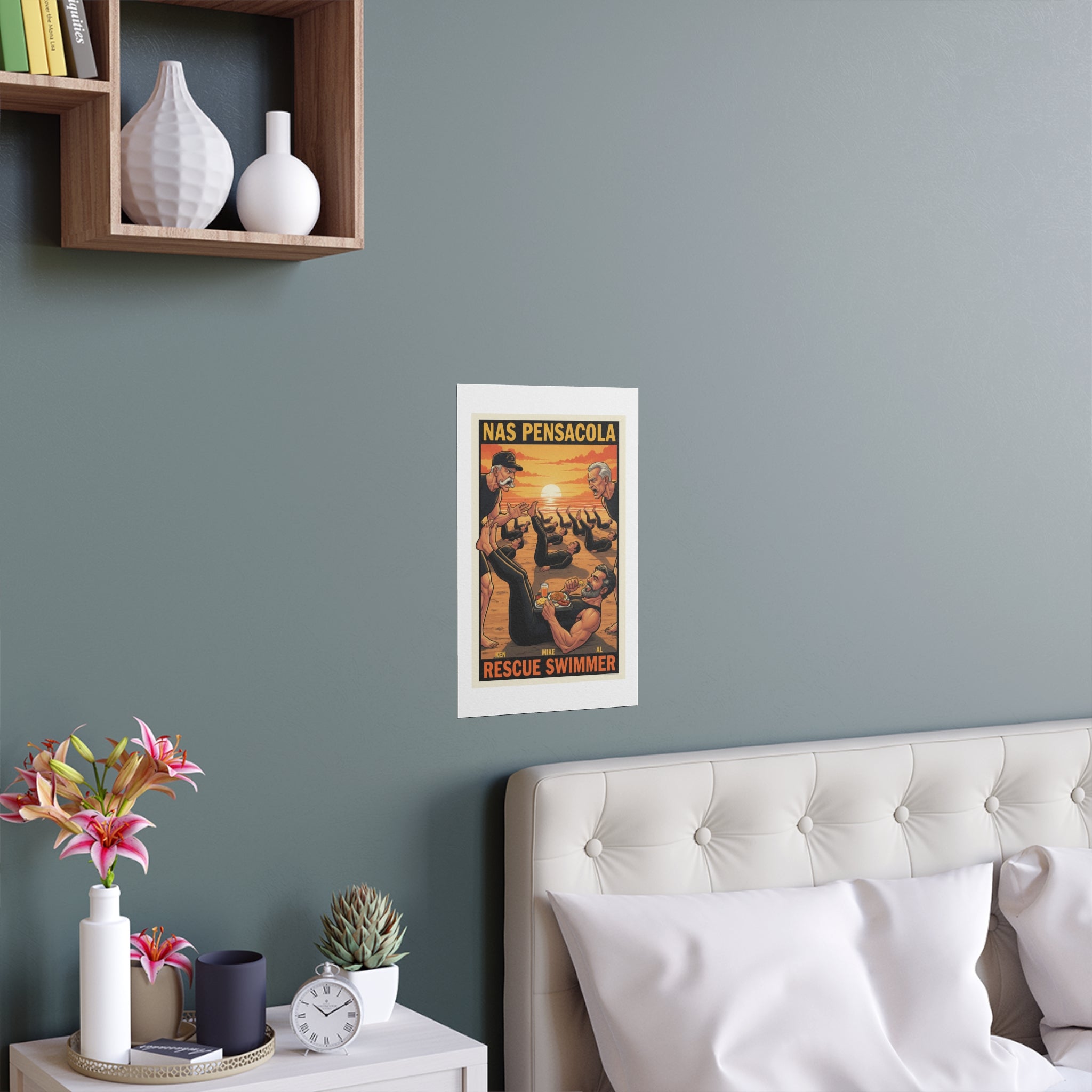 Helicopter Rescue Silk Poster — Search & Rescue Wall Art (Indoor/Outdoor)