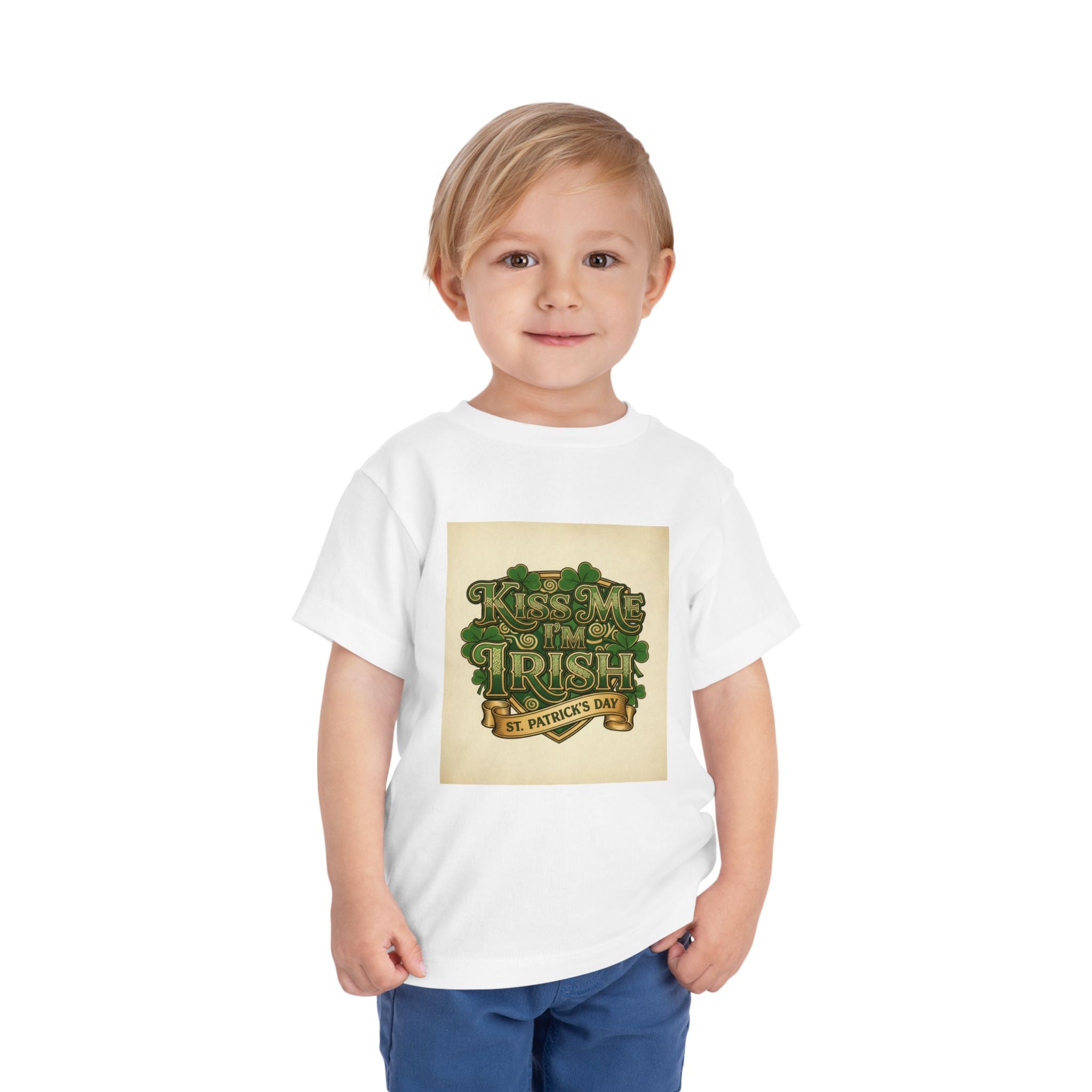 Toddler Tee — "Kiss Me I'm Irish" St. Patrick's Day Shirt