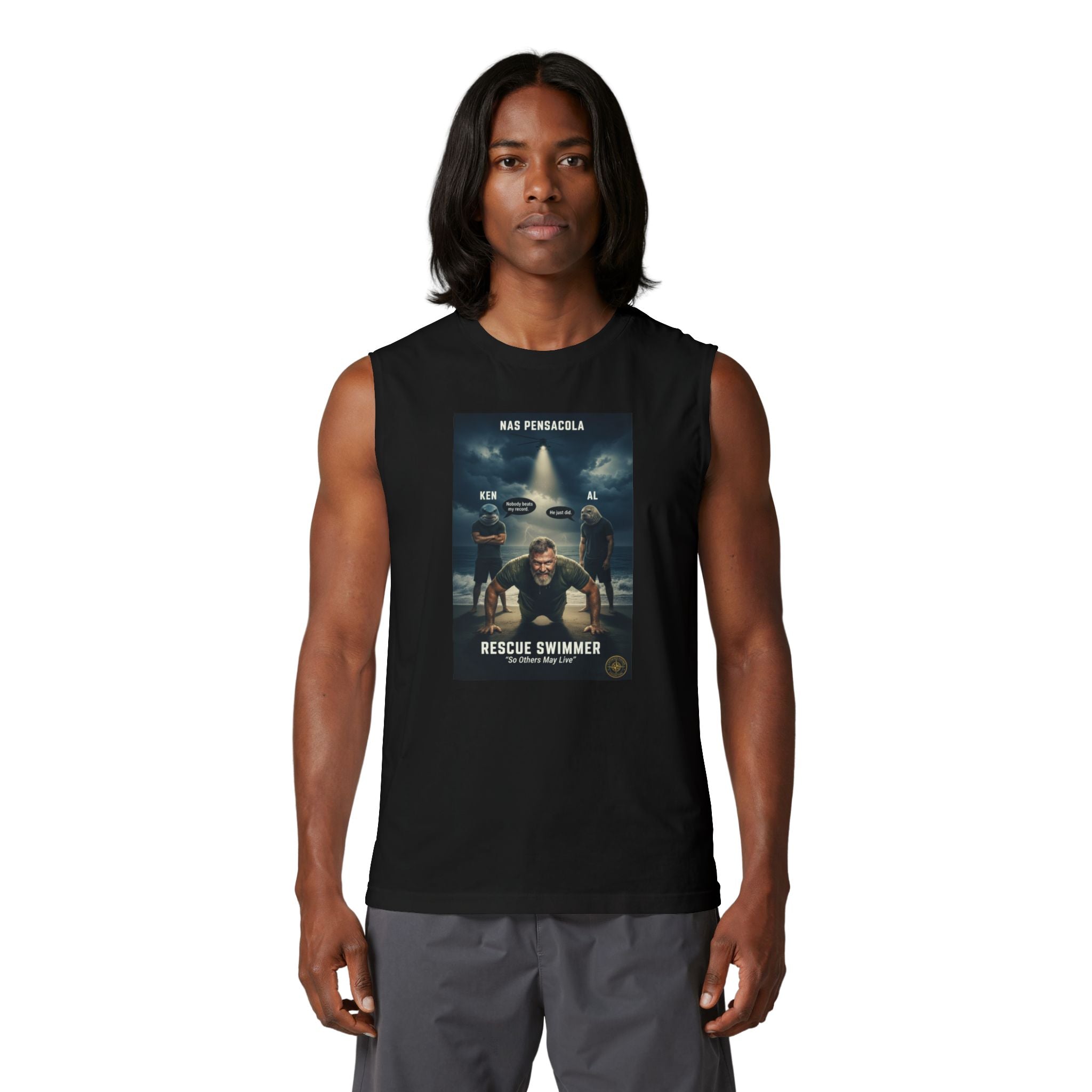Rescue Swimmer Muscle Tank — Military Search & Rescue Tribute