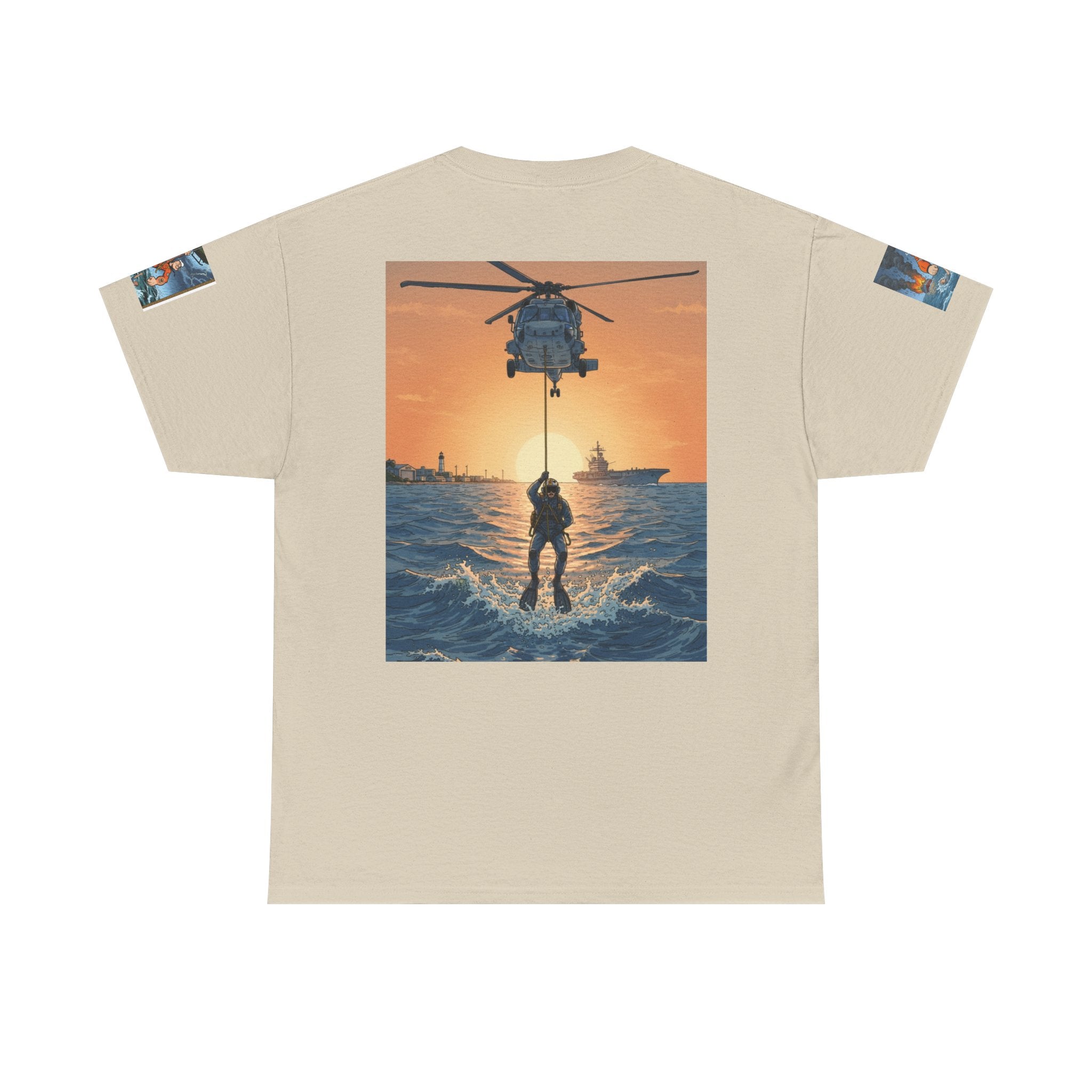 Rescue Swimmer Tee — NAS Pensacola Search & Rescue Helmet Tag T-Shirt