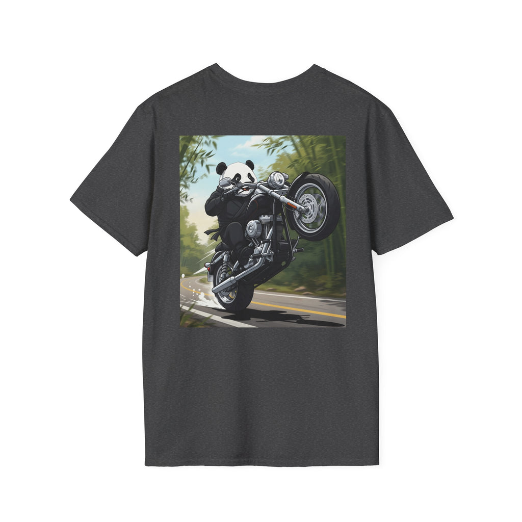 Captain’s Voyage Collection T‑Shirt — Panda Riding Motorcycle Graphic Tee