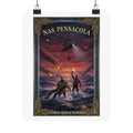 NAS Pensacola Combat Rescue Swimmer Matte Poster — Military Aviation Wall Art