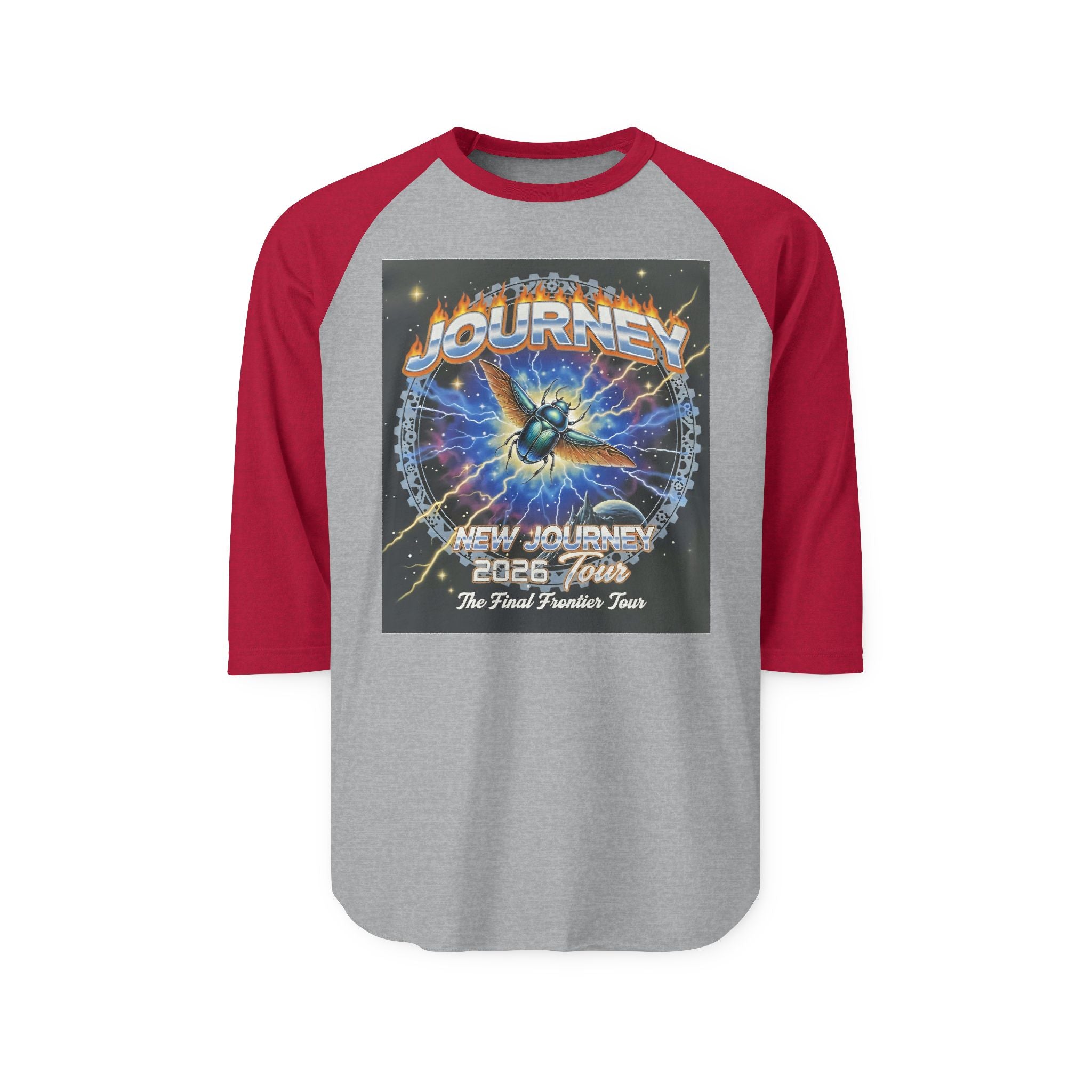 Journey 2008 Tour Raglan Shirt — Vintage Rock Band Baseball Tee
