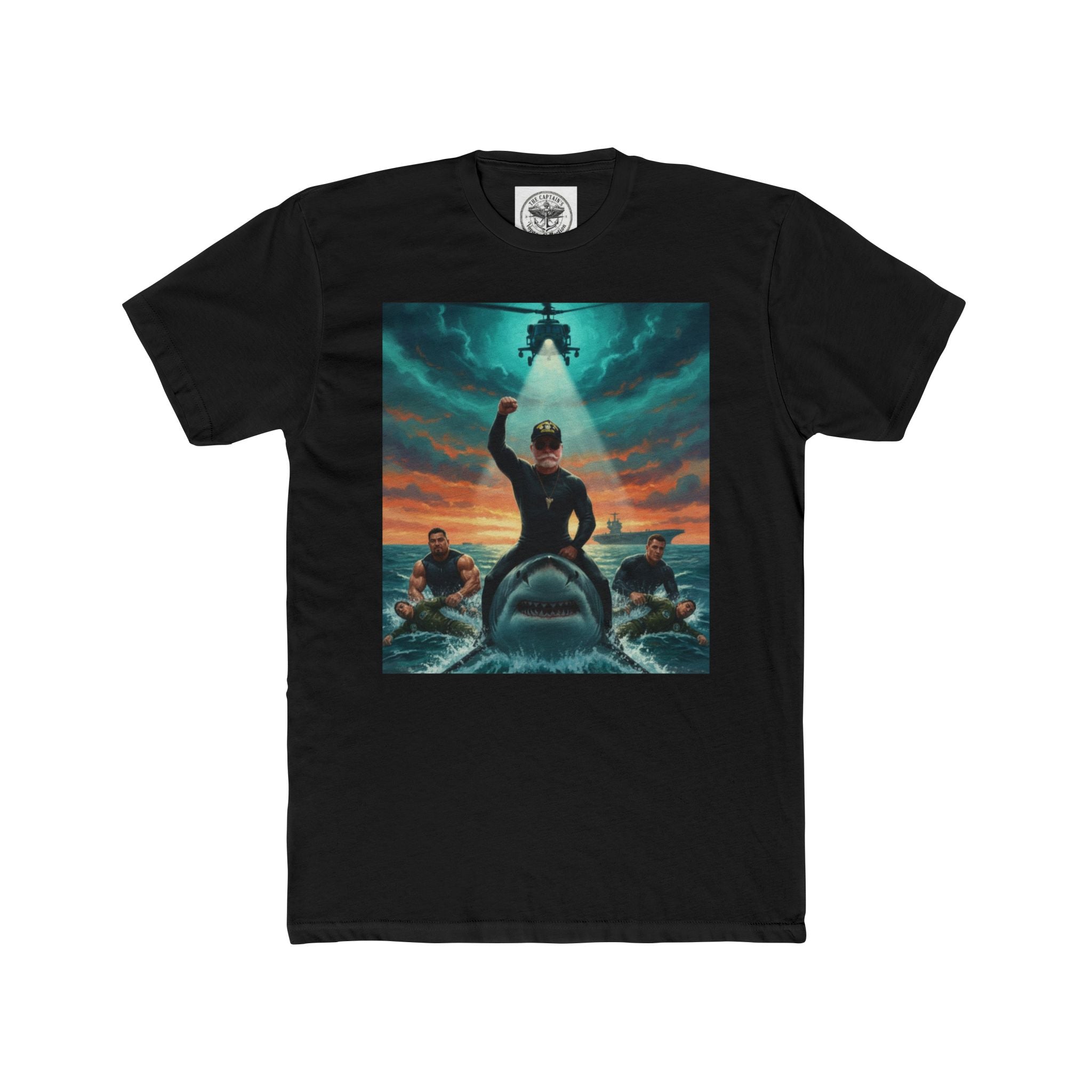 Rescue Mission T-Shirt — Military Helicopter & Sea Rescue Graphic Tee