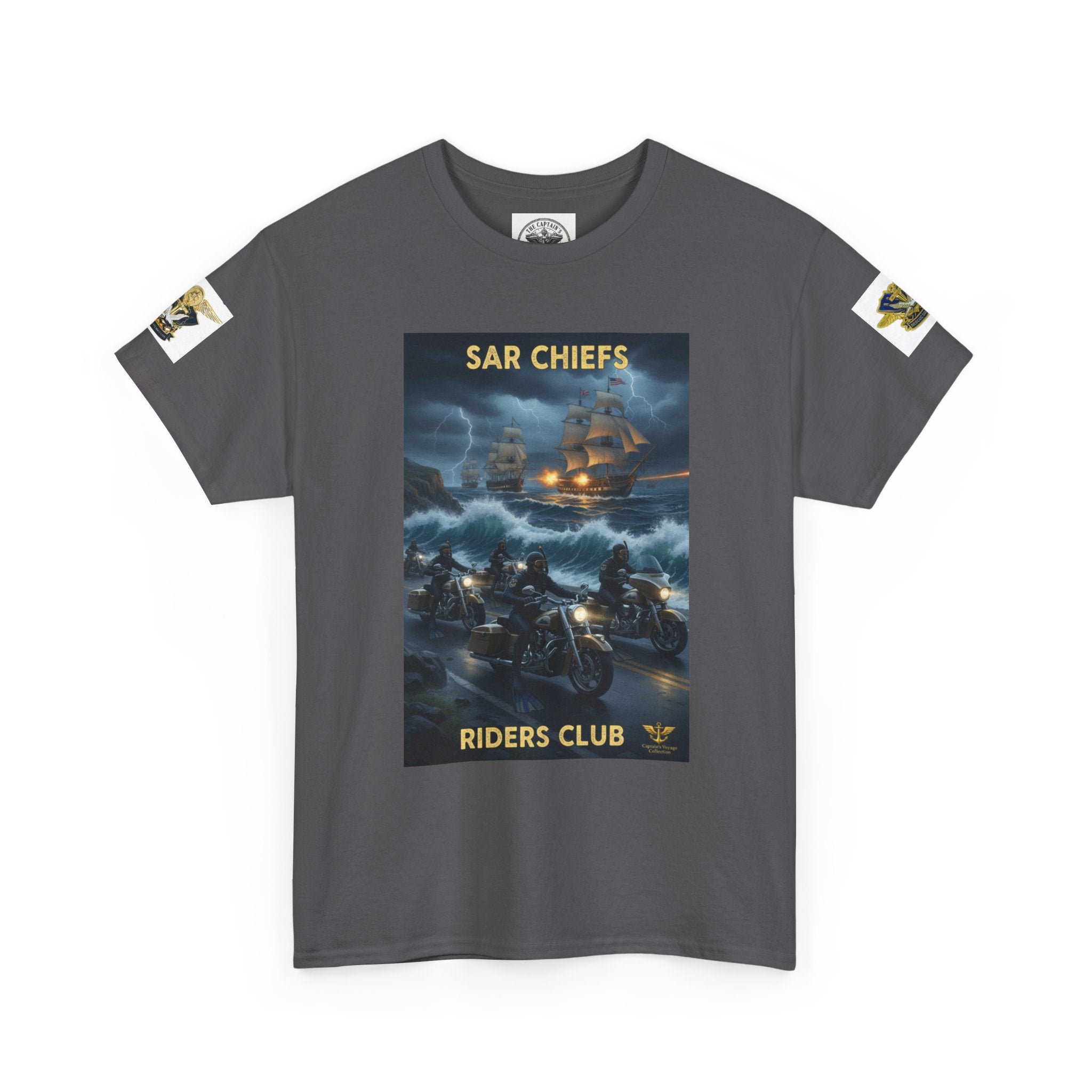 SAR Chiefs Riders Club Tee — NAS Pensacola Helicopter Rescue Graphic Shirt