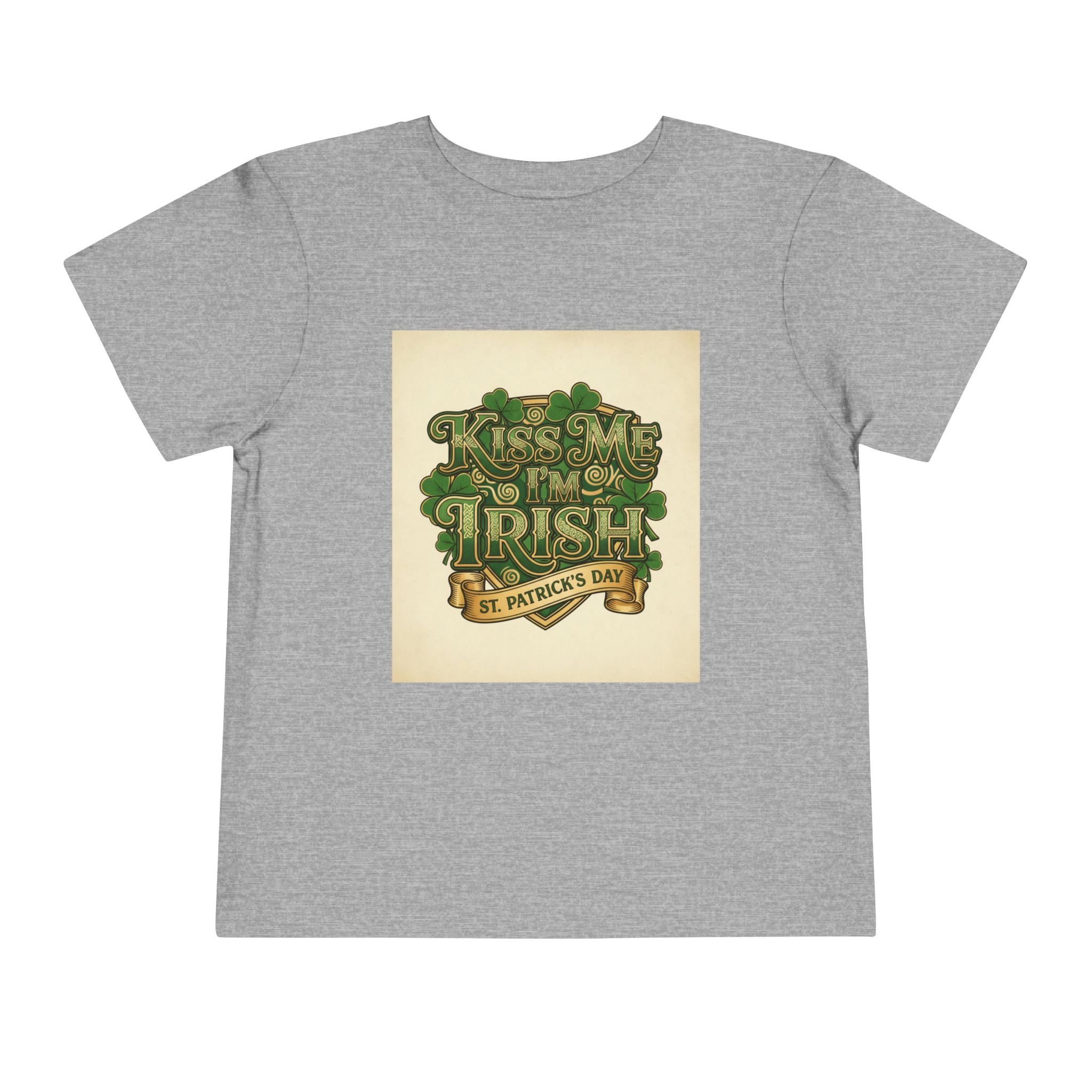 Toddler Tee — "Kiss Me I'm Irish" St. Patrick's Day Shirt