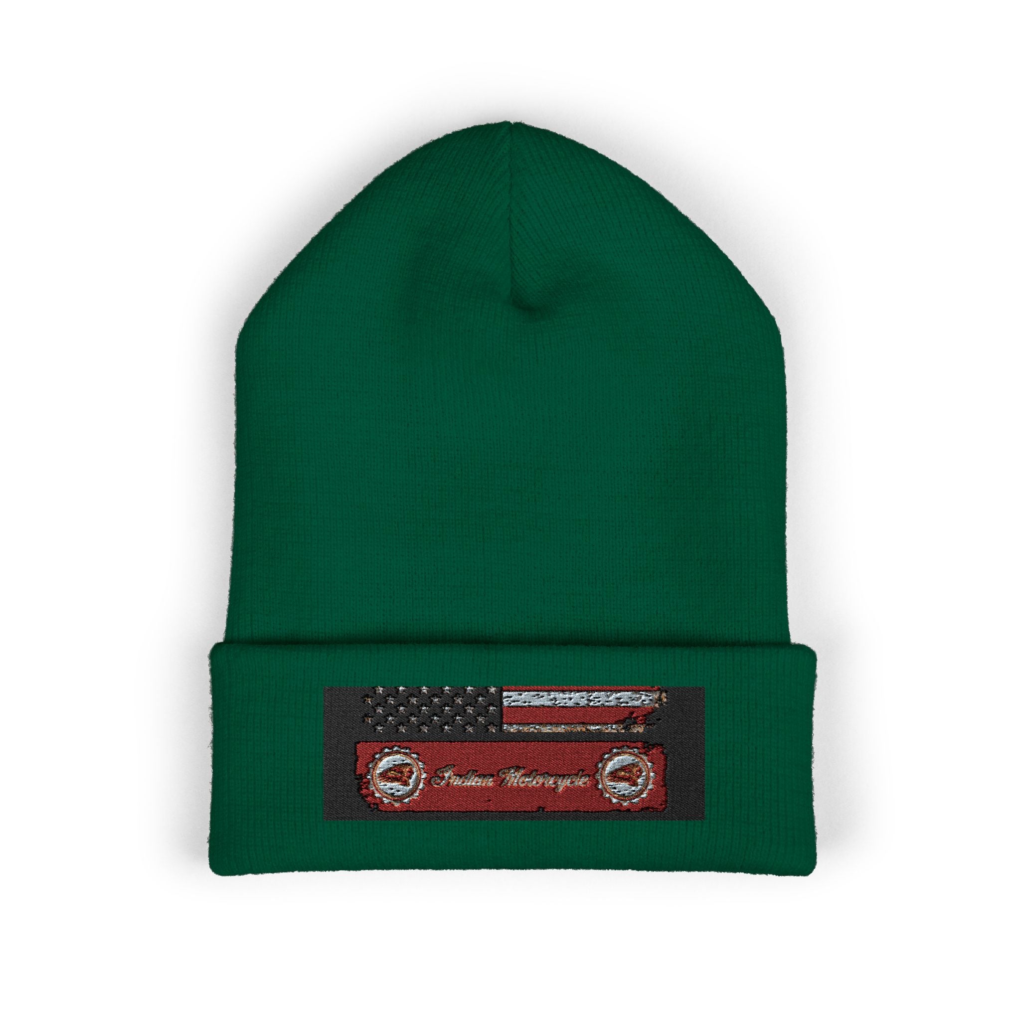 Retro Cassette Embroidered Beanie — Vintage Music Knit Hat