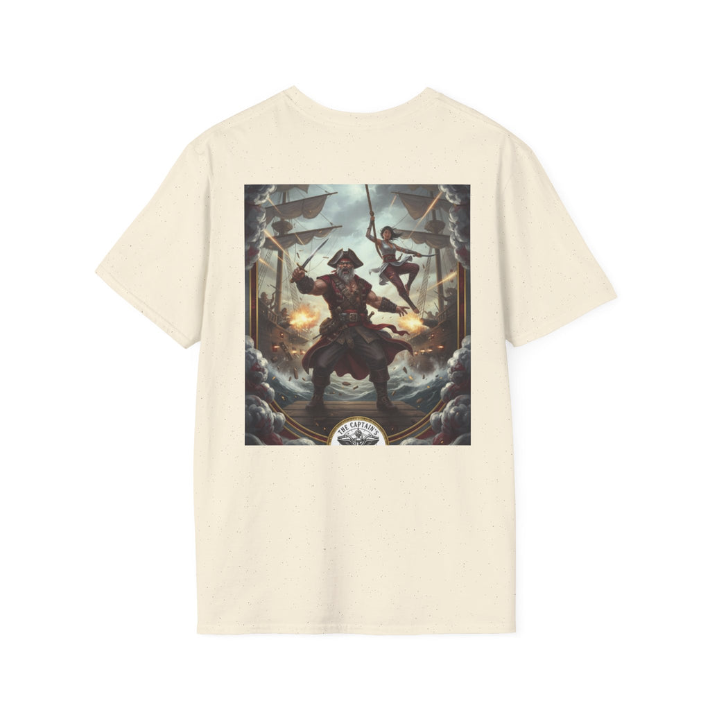 Pirate Captain T-Shirt — Vintage Nautical Adventure Graphic Tee