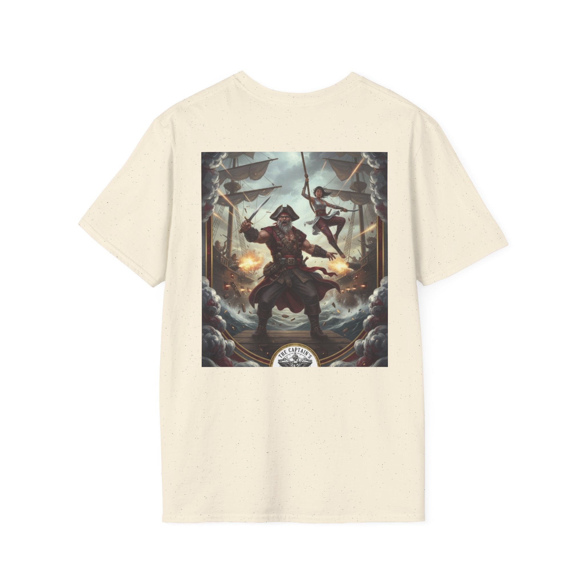 Pirate Captain T-Shirt — Vintage Nautical Adventure Graphic Tee