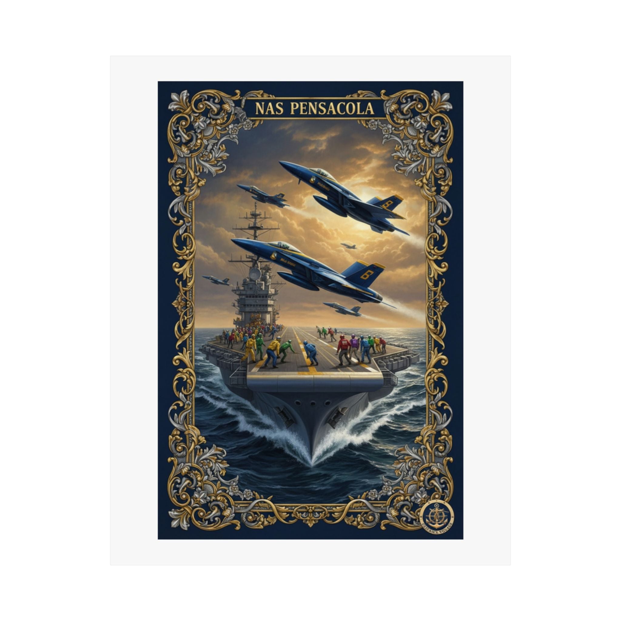 Matte Poster — NAS Pensacola Blue Angels Aviation Art