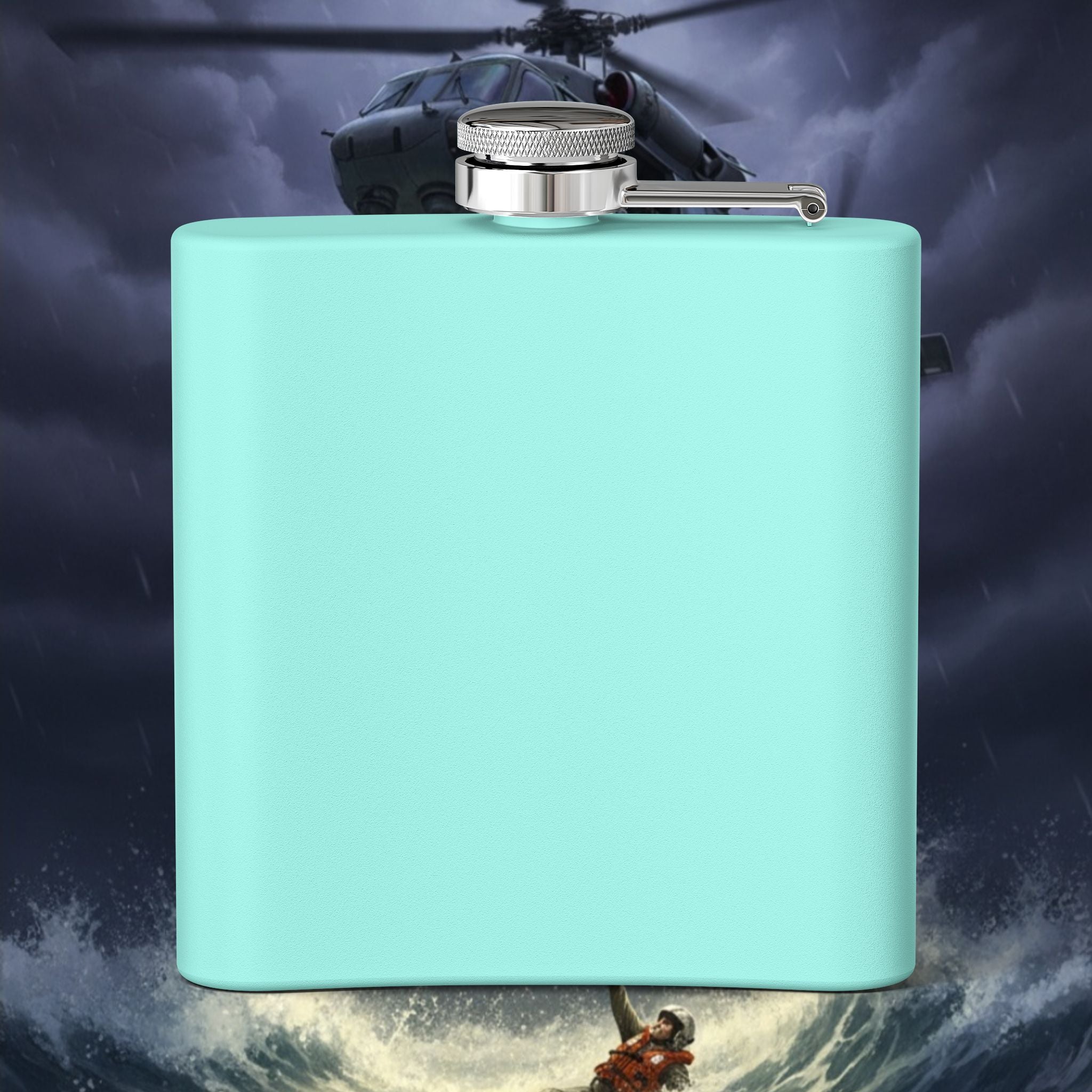 Navy SAR Combat Rescue Swimmers 6oz Stainless Steel Flask